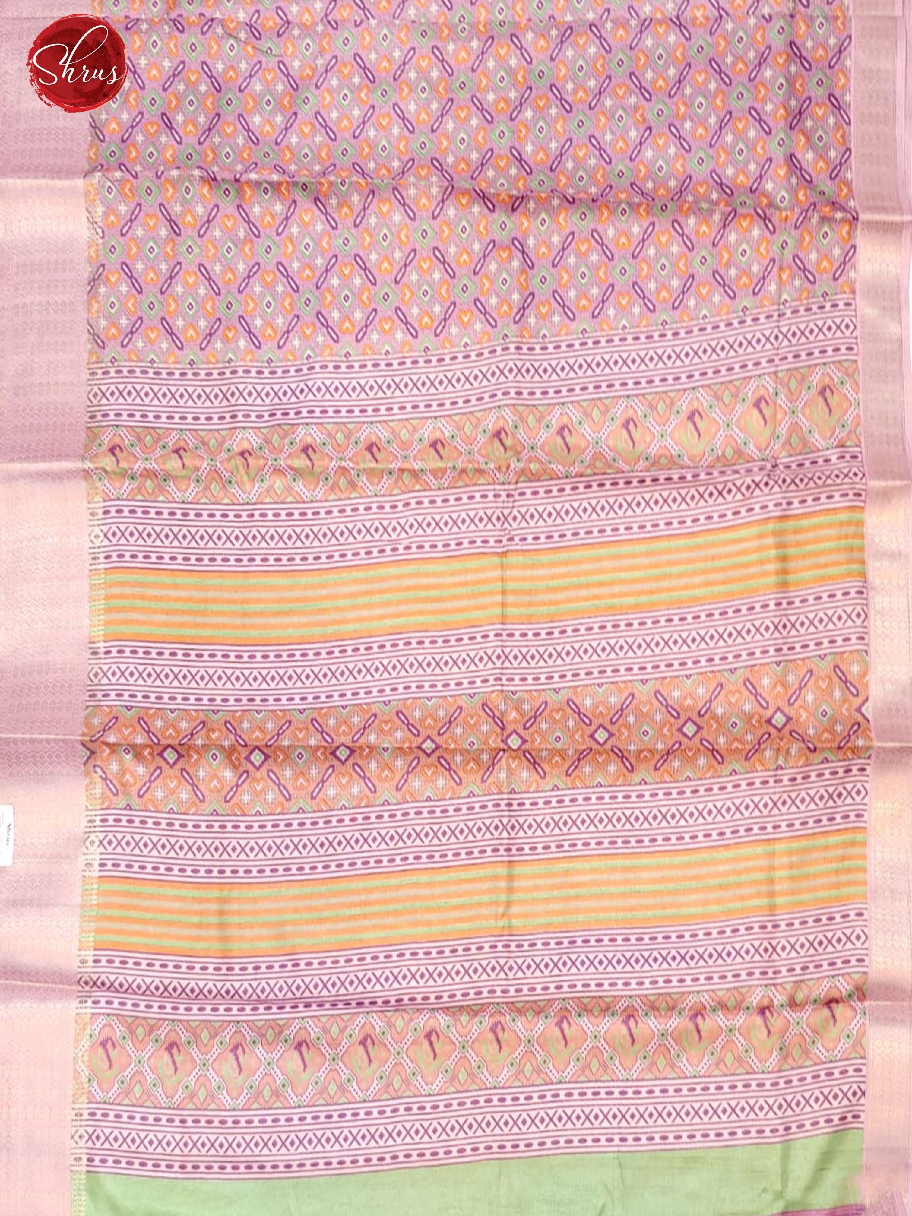 Lavender (Single Tone) - Art Murshidabad with floral patola pattern on the body&  Zari Border - Shop on ShrusEternity.com