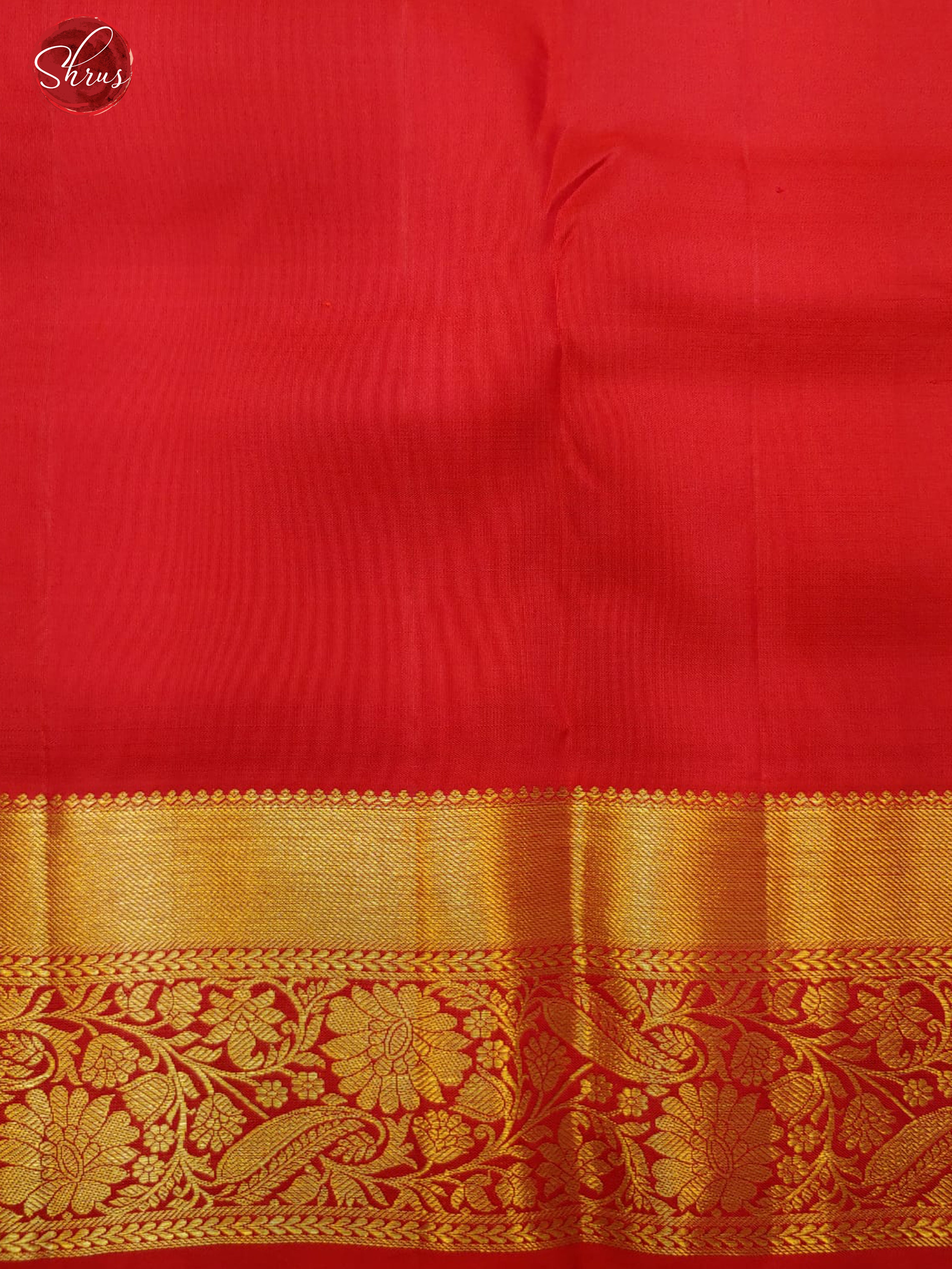 Maroon & Red - Kanchipuram Silk with Zari woven floral motifs on the Body & Zari Border - Shop on ShrusEternity.com