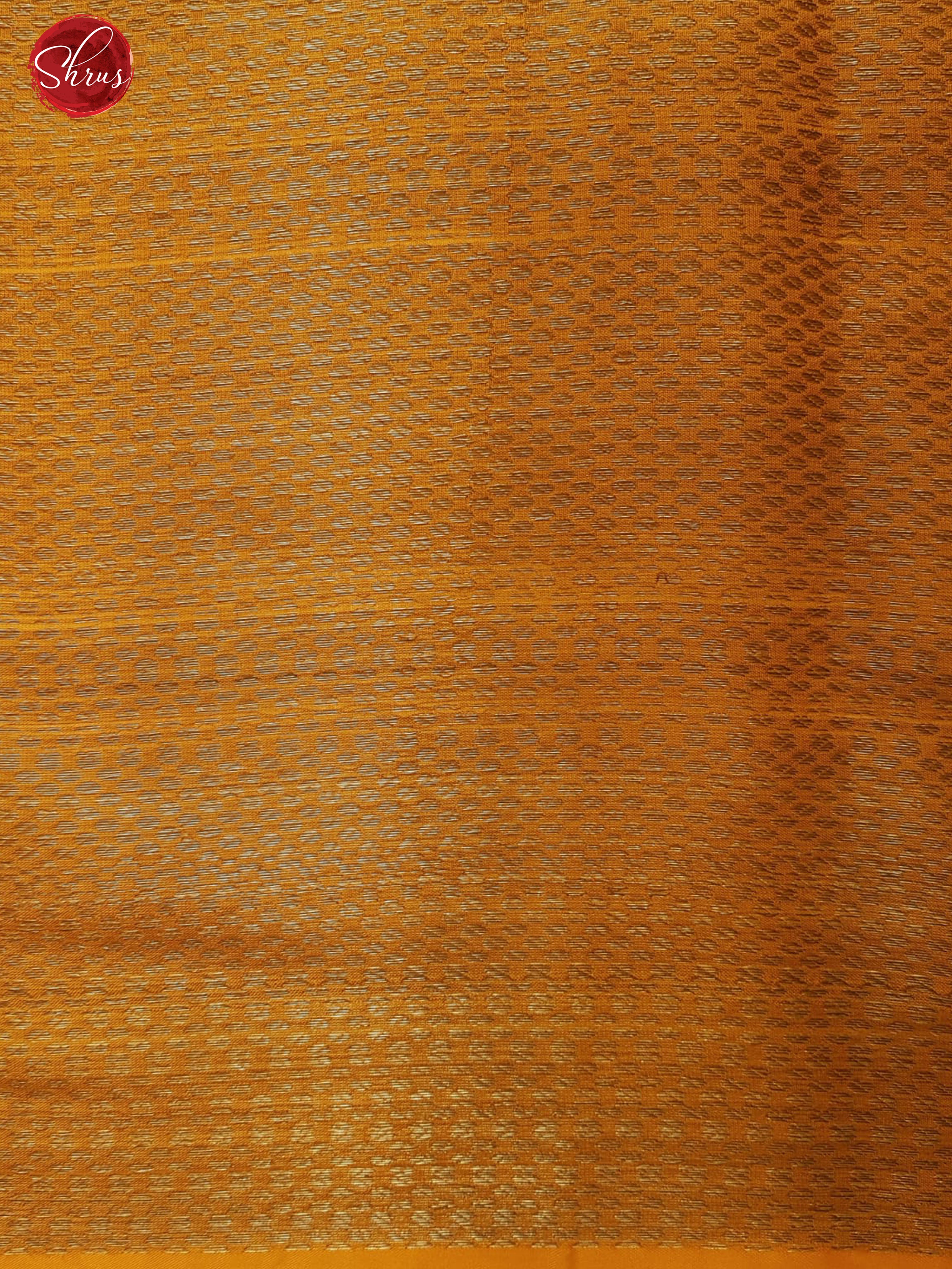 Maroon & Orange -Semi Banarasi with zari woven floral buttas on the body & Zari Border - Shop on ShrusEternity.com