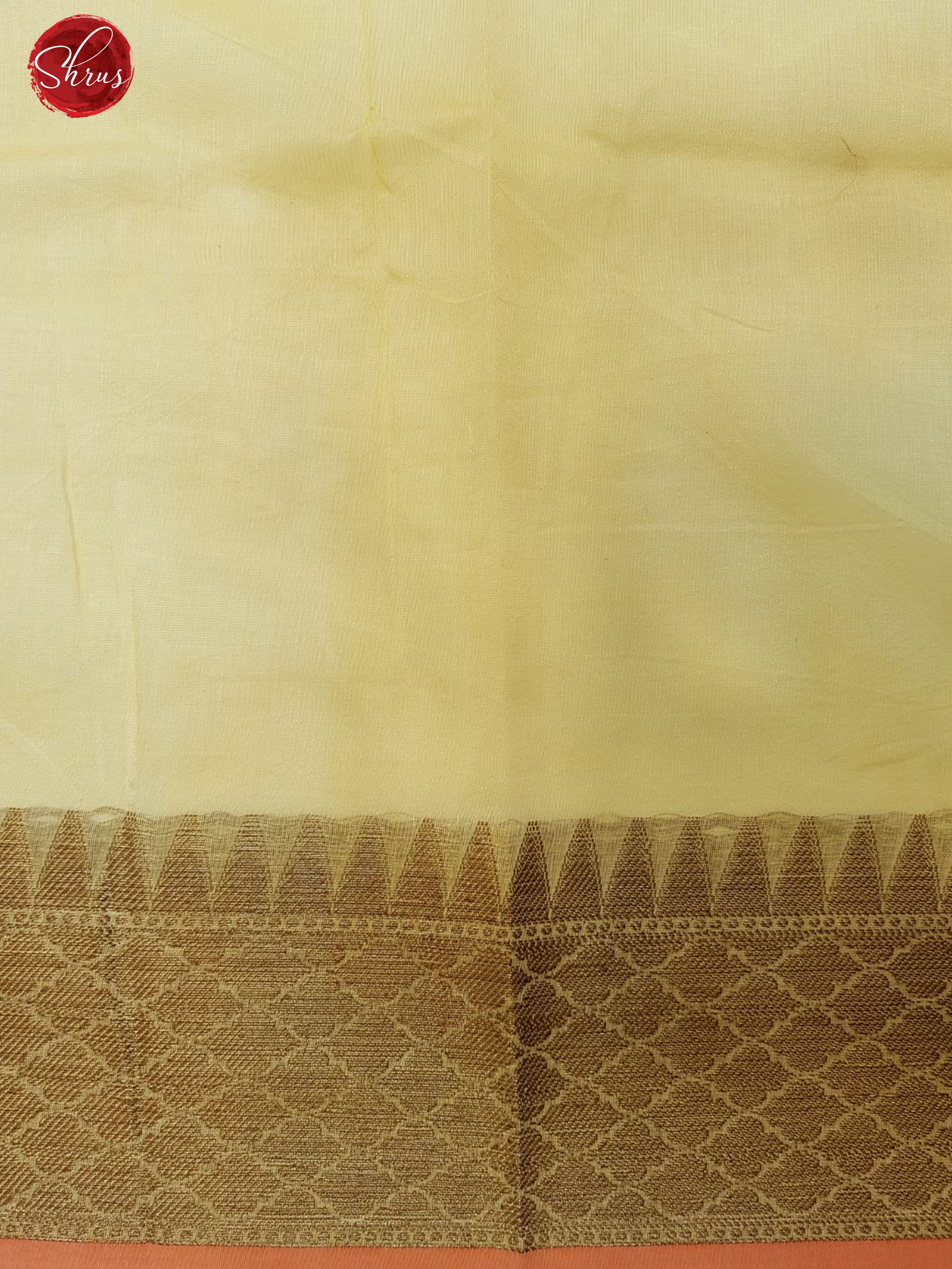 Lime Yellow(Single Tone)-Banarasi Silk Cotton with zari , thread woven floral brocade on the body & Zari Border - Shop on ShrusEternity.com