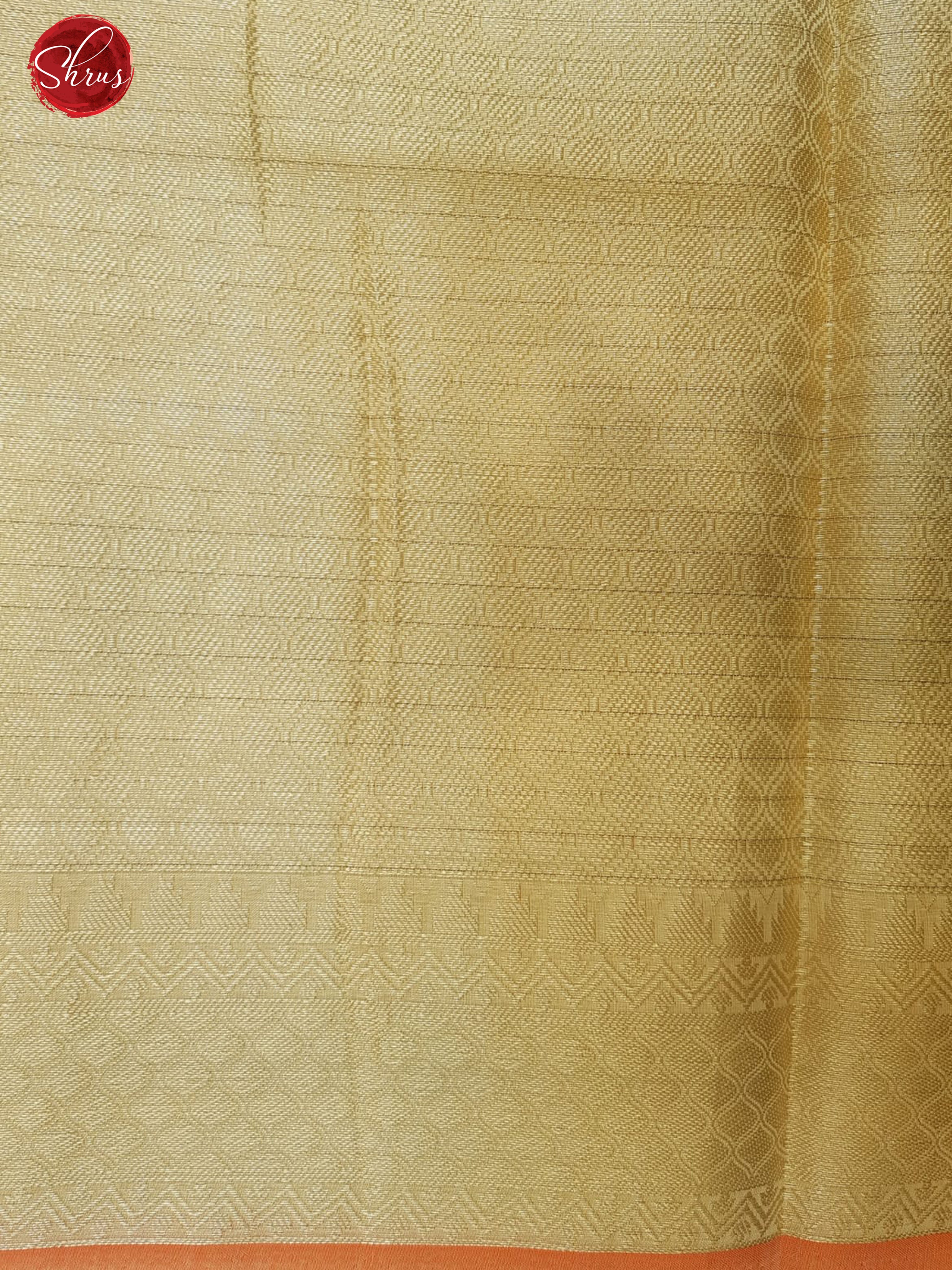 Beige(Single Tone)- Banarasi Silk Cotton with zari brocade on the body & Zari Border - Shop on ShrusEternity.com