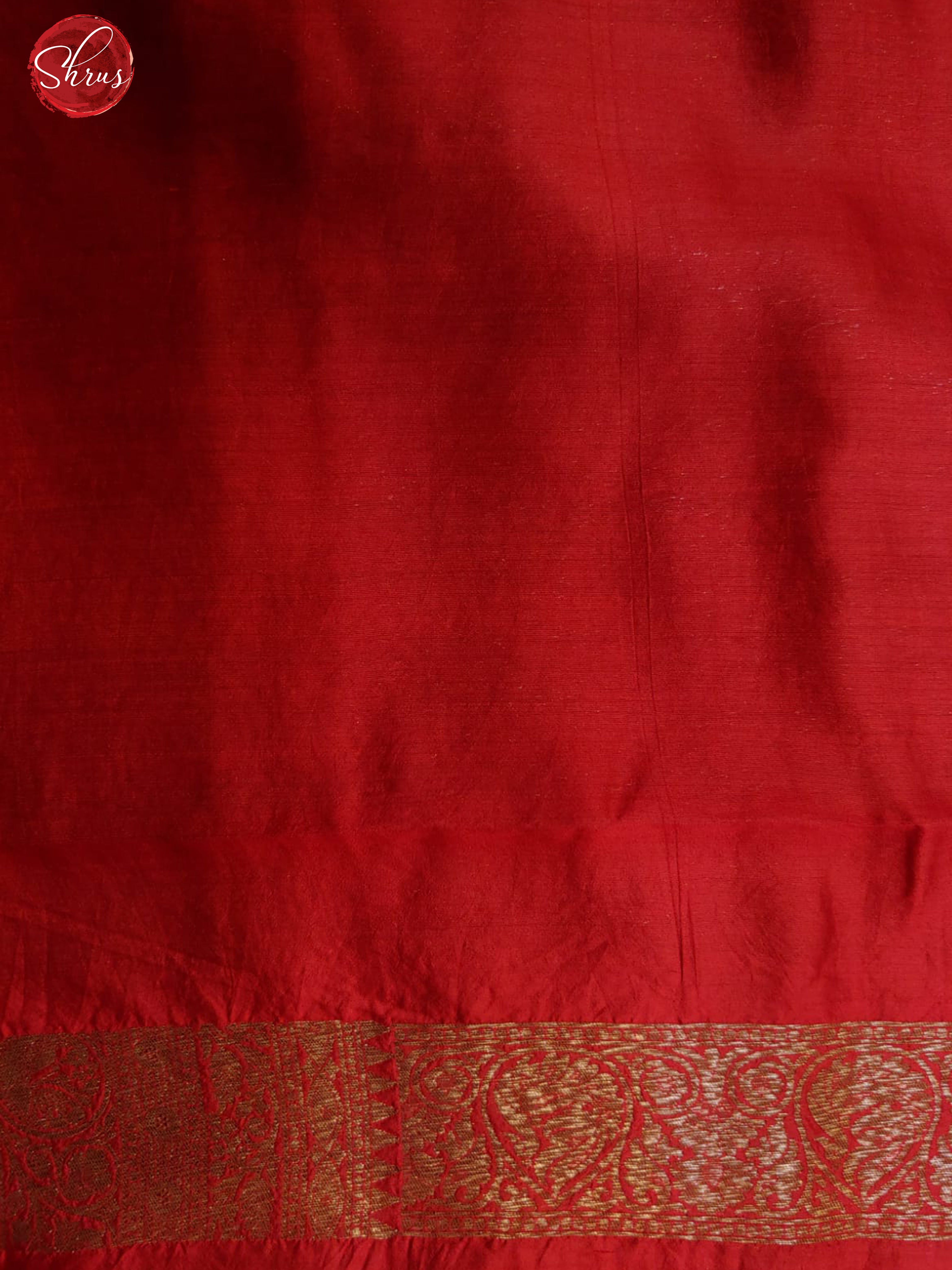 Green & Red - Banarasi Silk with zari woven floral motifs on the body & Contrast Zari Border - Shop on ShrusEternity.com