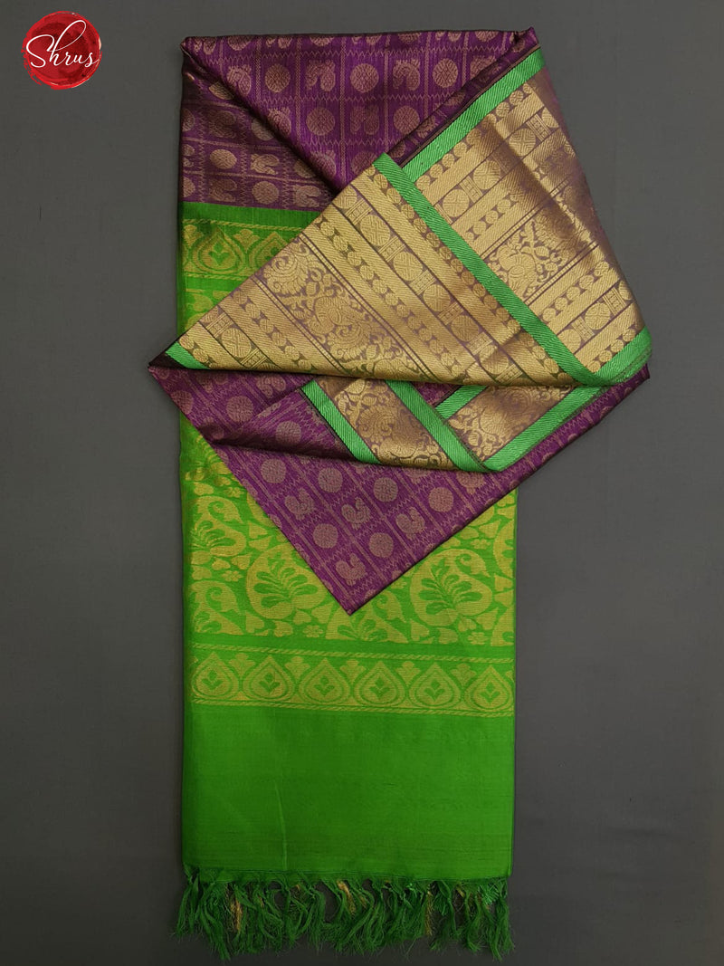 Ikkat Pure Silk Brinjal Color Saree – Uppadasarees.in