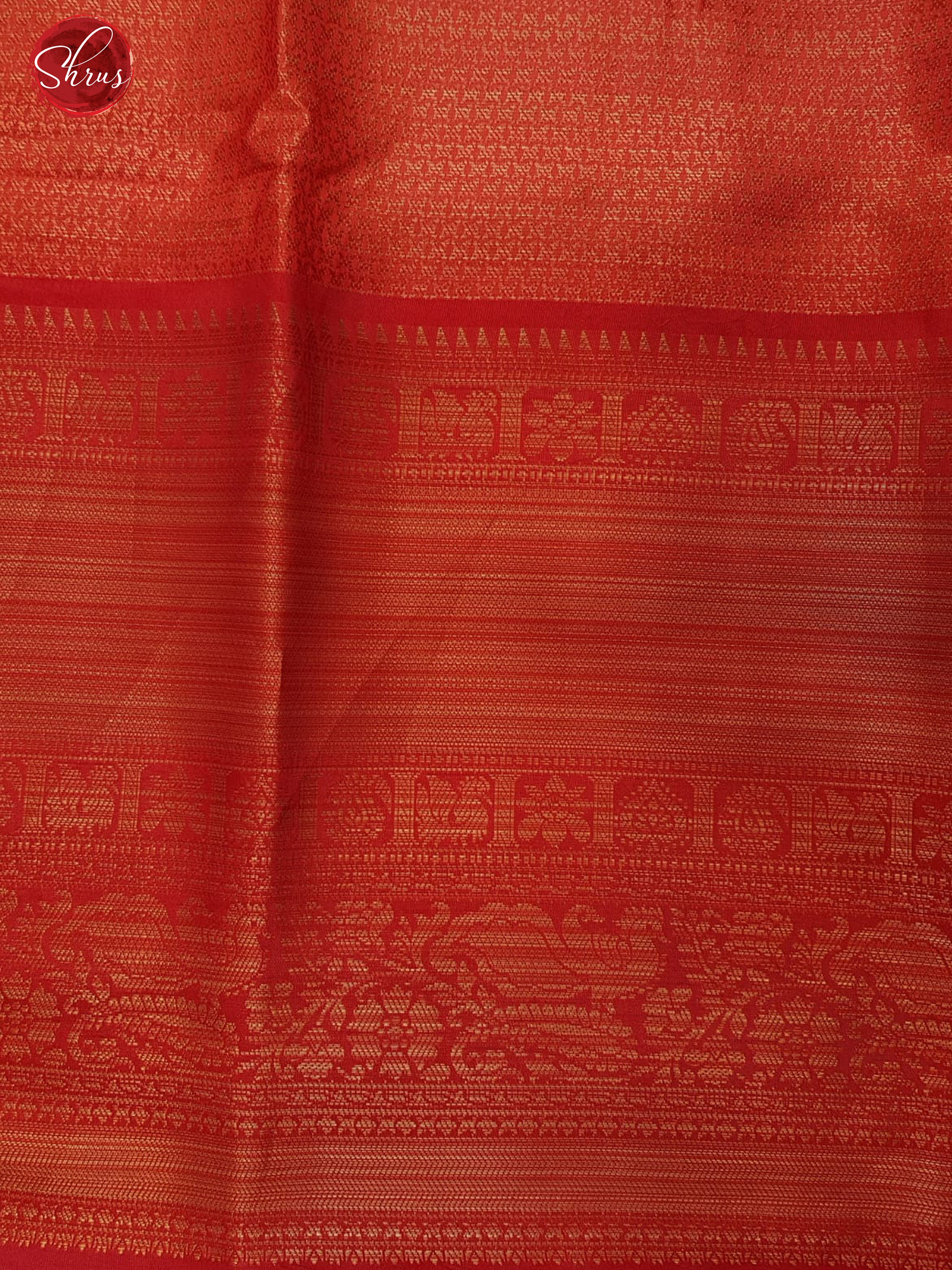 Light Pink & Red - Semi Dupion with Printed Body & Zari Border - Shop on ShrusEternity.com