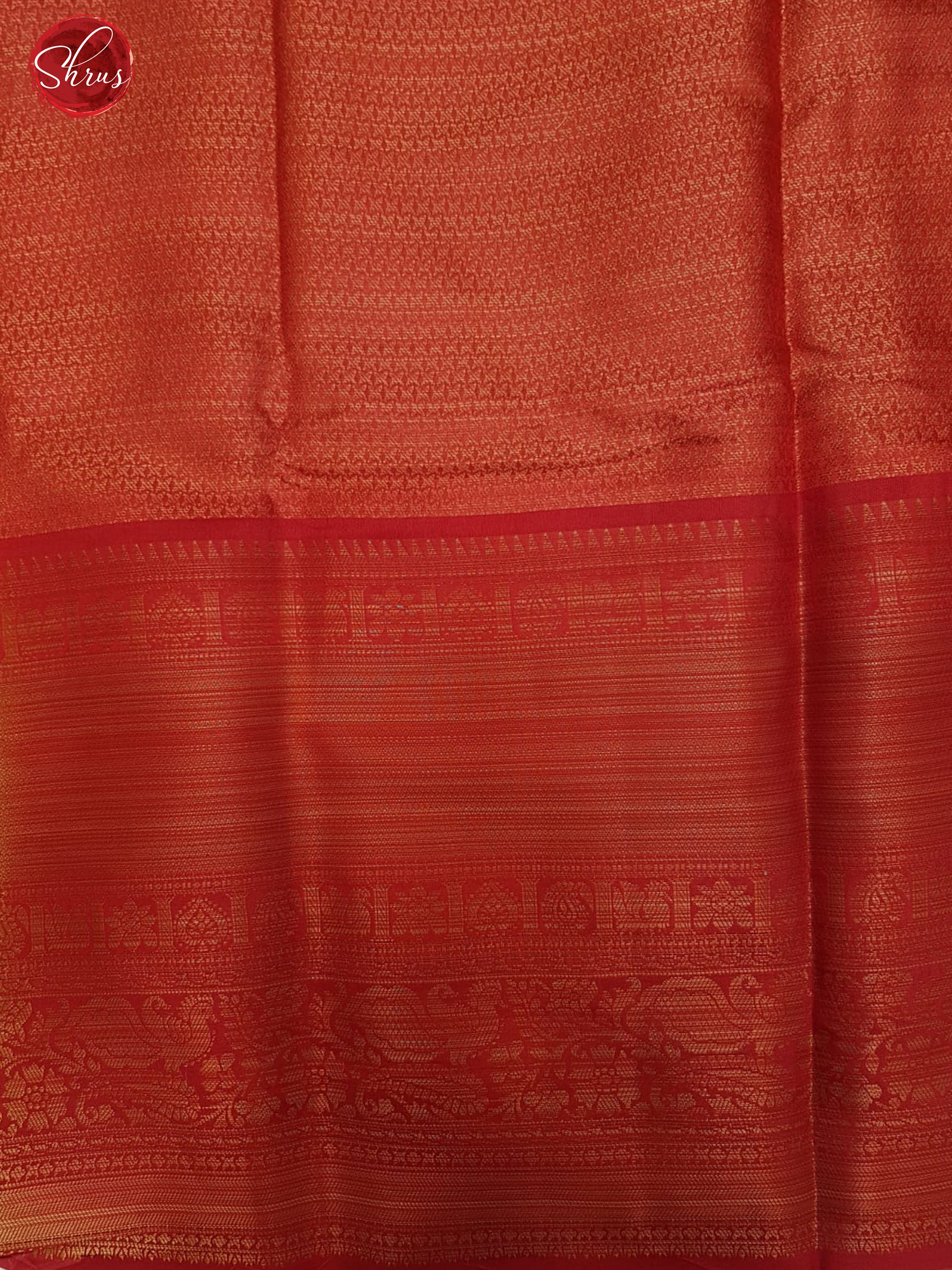Light Pink & Red - Semi Dupion with printed Body & Zari Border - Shop on ShrusEternity.com