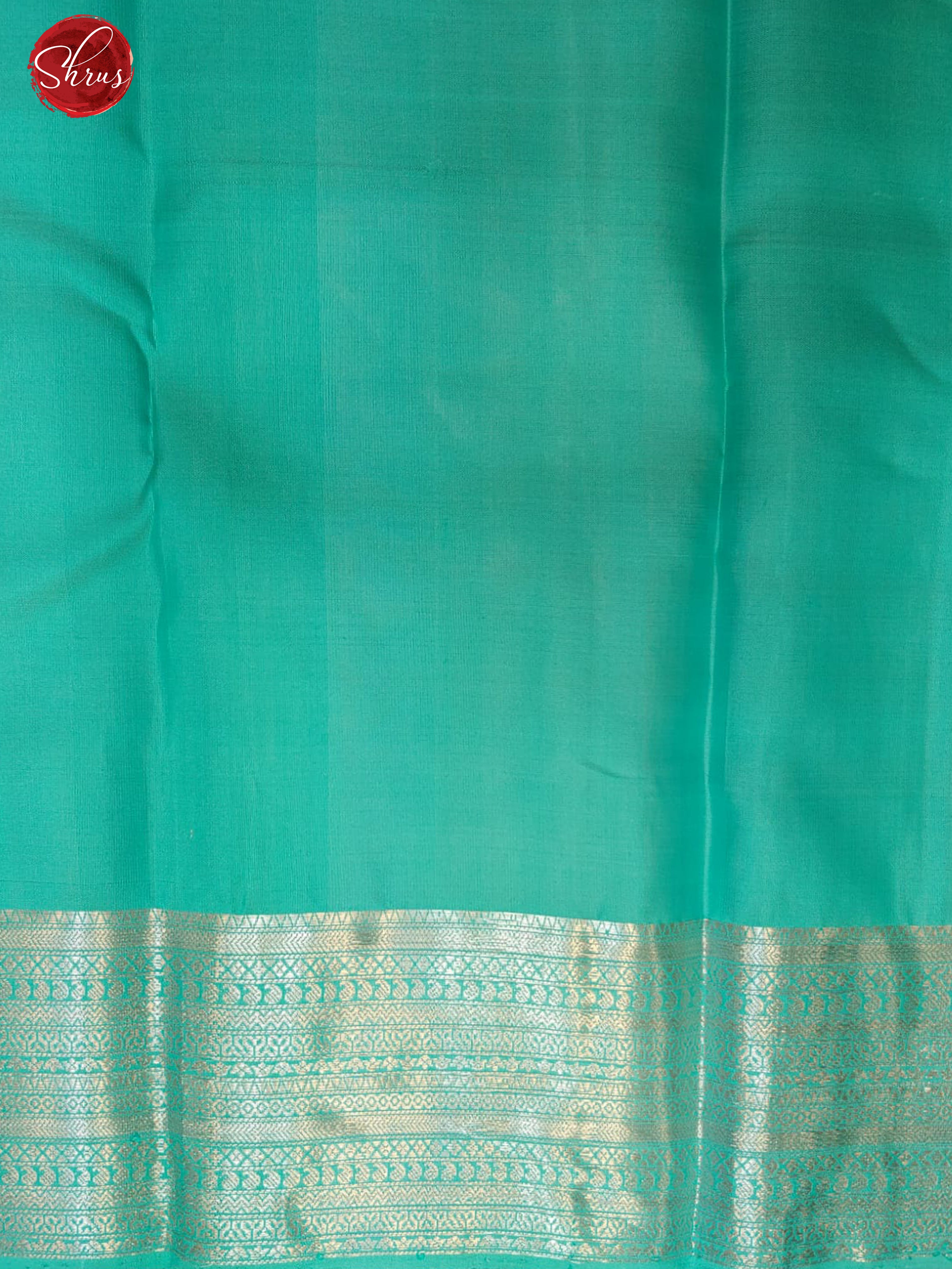 Orange & Teal Blue- Soft Silk with zari woven floral motifs on the body & Zari Border - Shop on ShrusEternity.com
