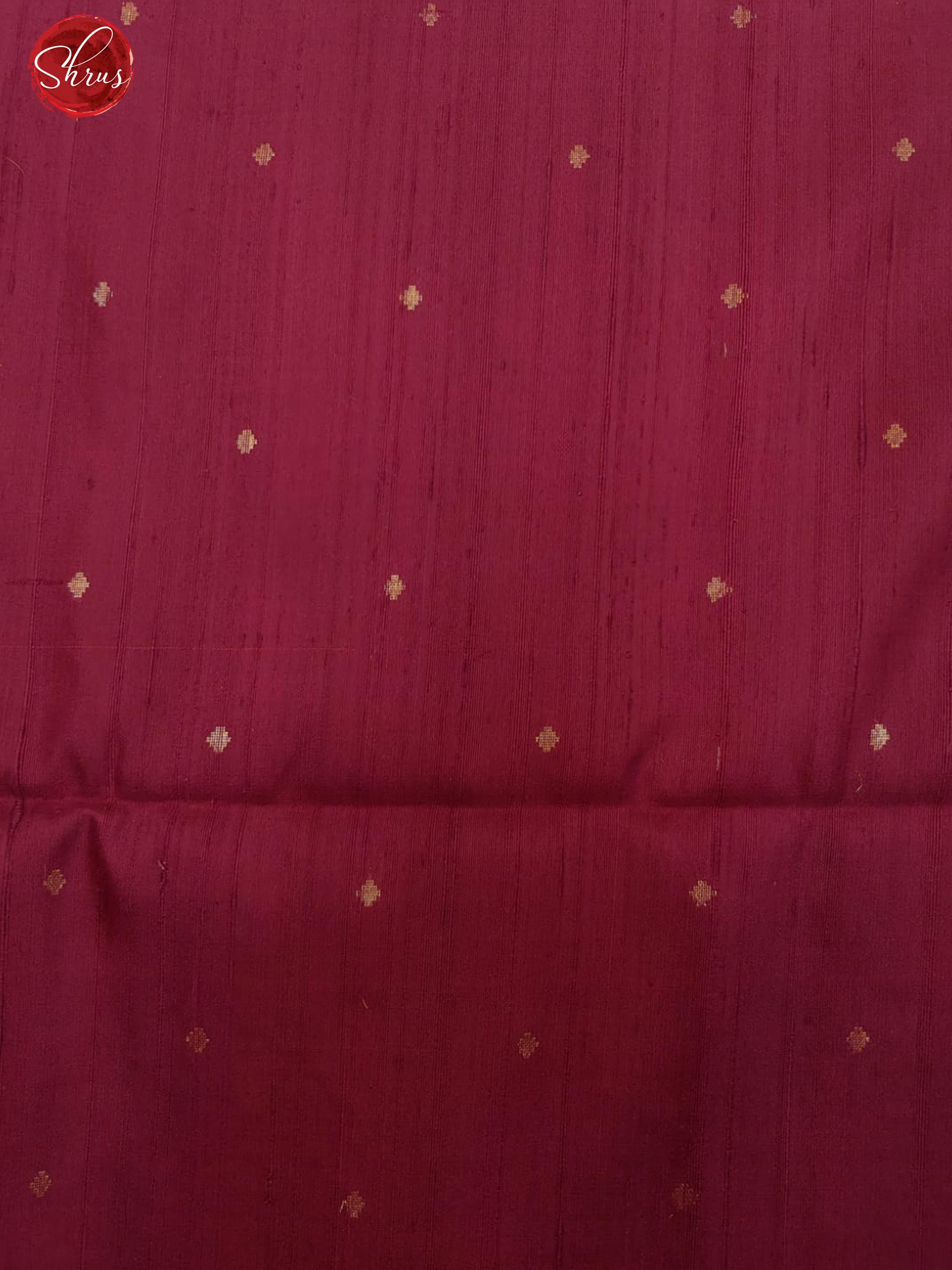 Maroon(Single Tone)- Soft Silk with zari buttas on the body & Zari Border - Shop on ShrusEternity.com