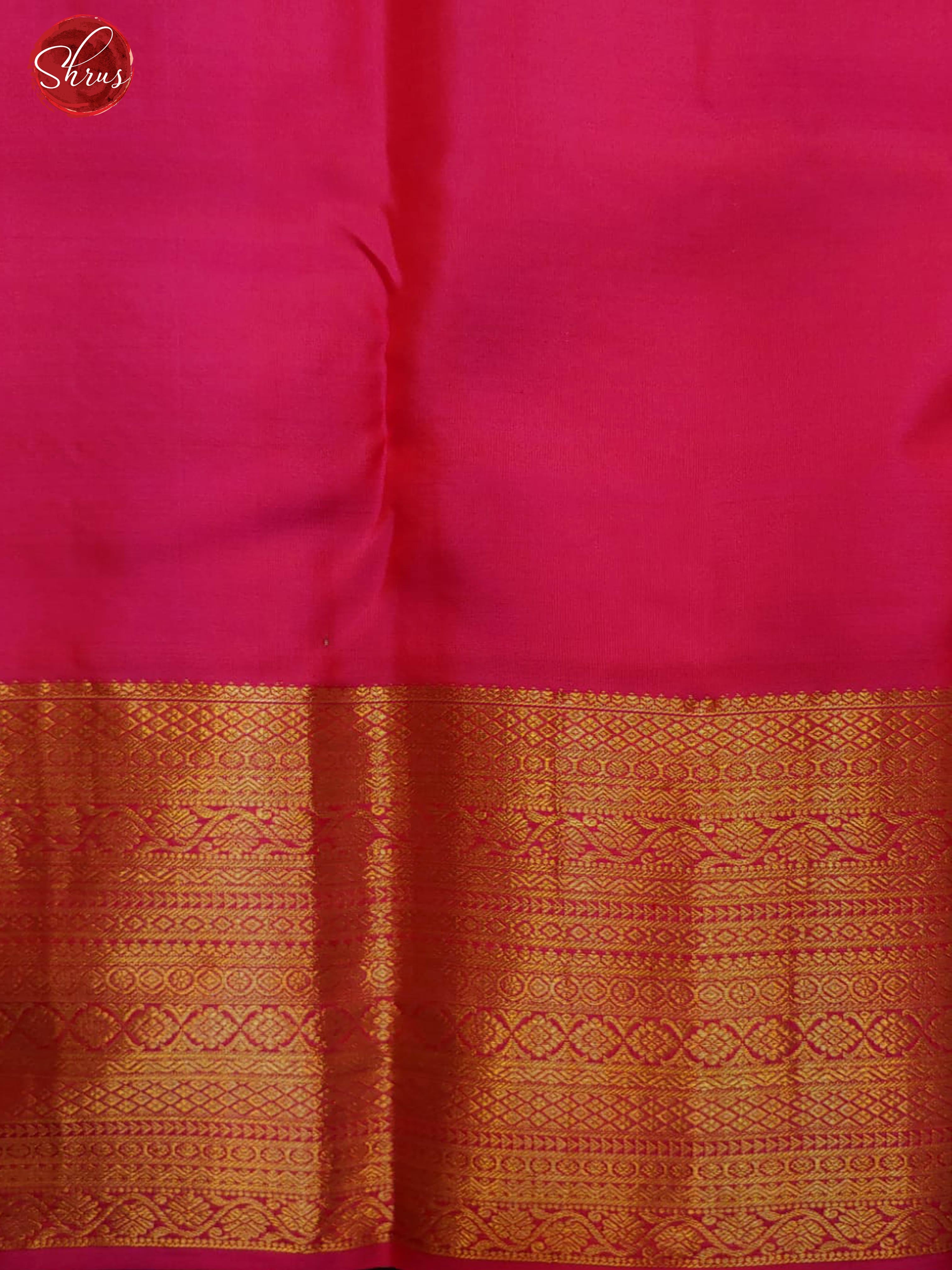 Peacock Green & Pink- Kanchipuram Silk with zari woven floral motifs on the body & Zari Border - Shop on ShrusEternity.com