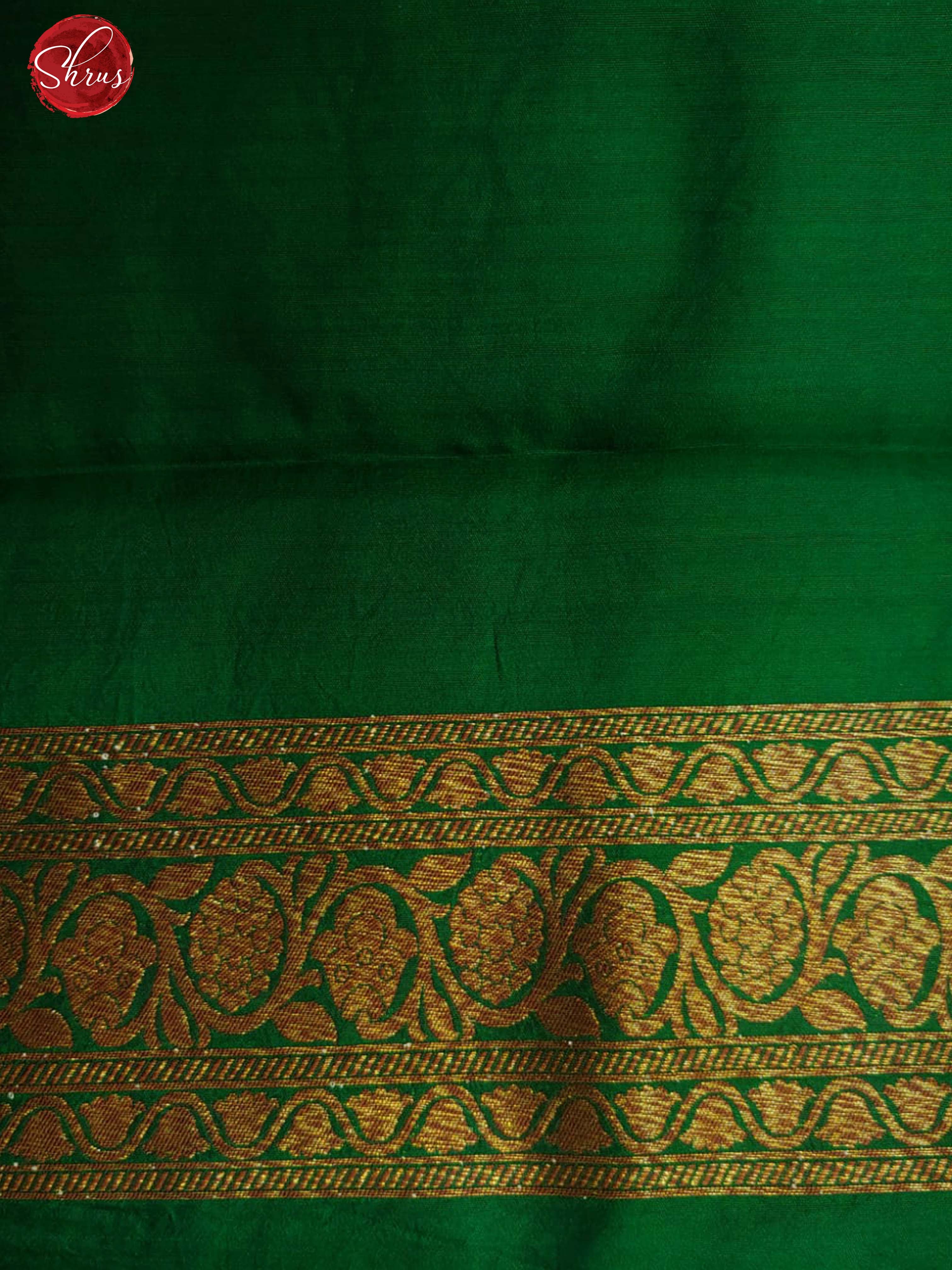 Red & Green - Banarasi Silk with zari buttas on the body & Zari Border - Shop on ShrusEternity.com