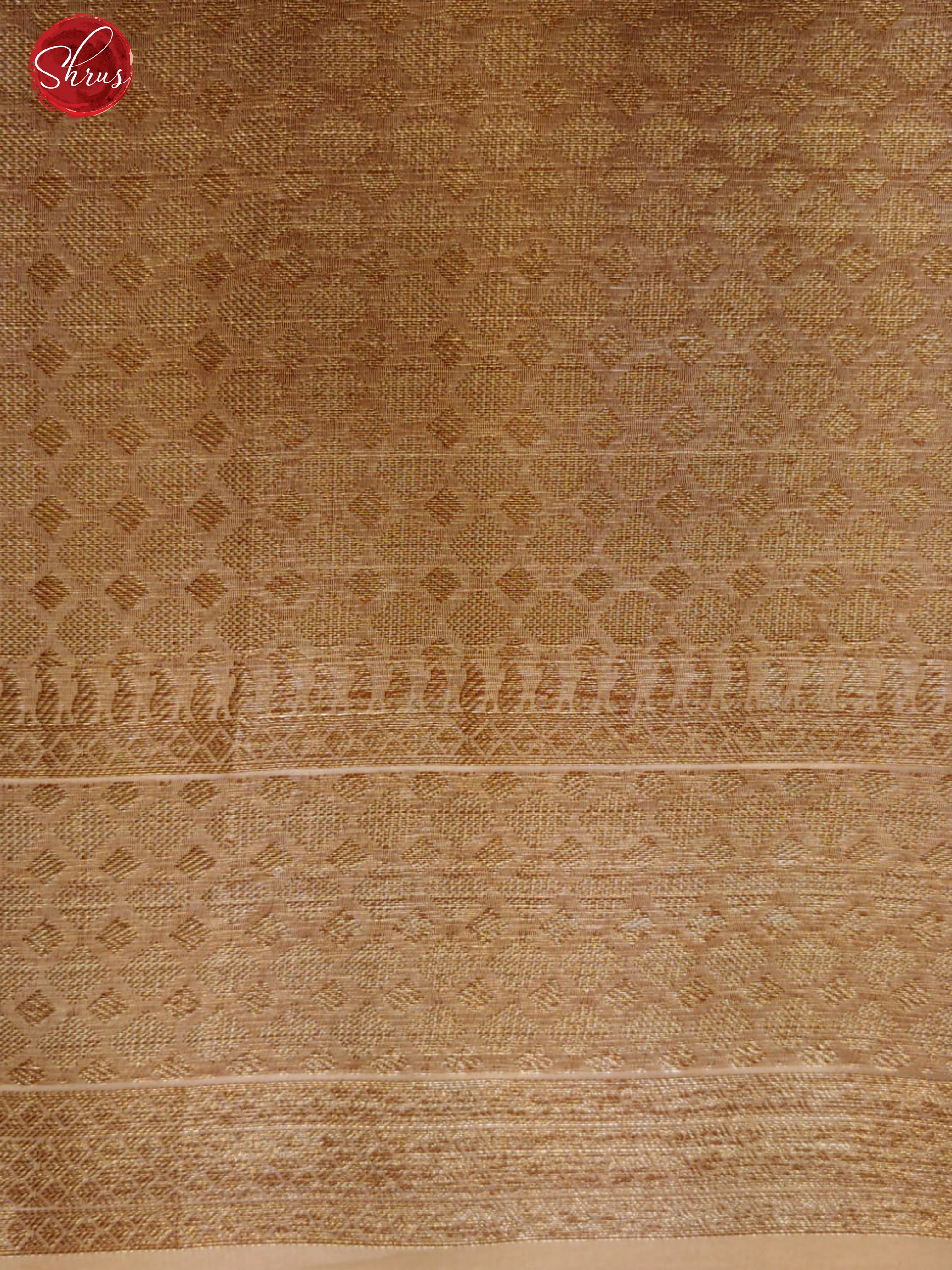 Beige(Single Tone)- Organza with zari woven motifs on the body& Zari Border - Shop on ShrusEternity.com