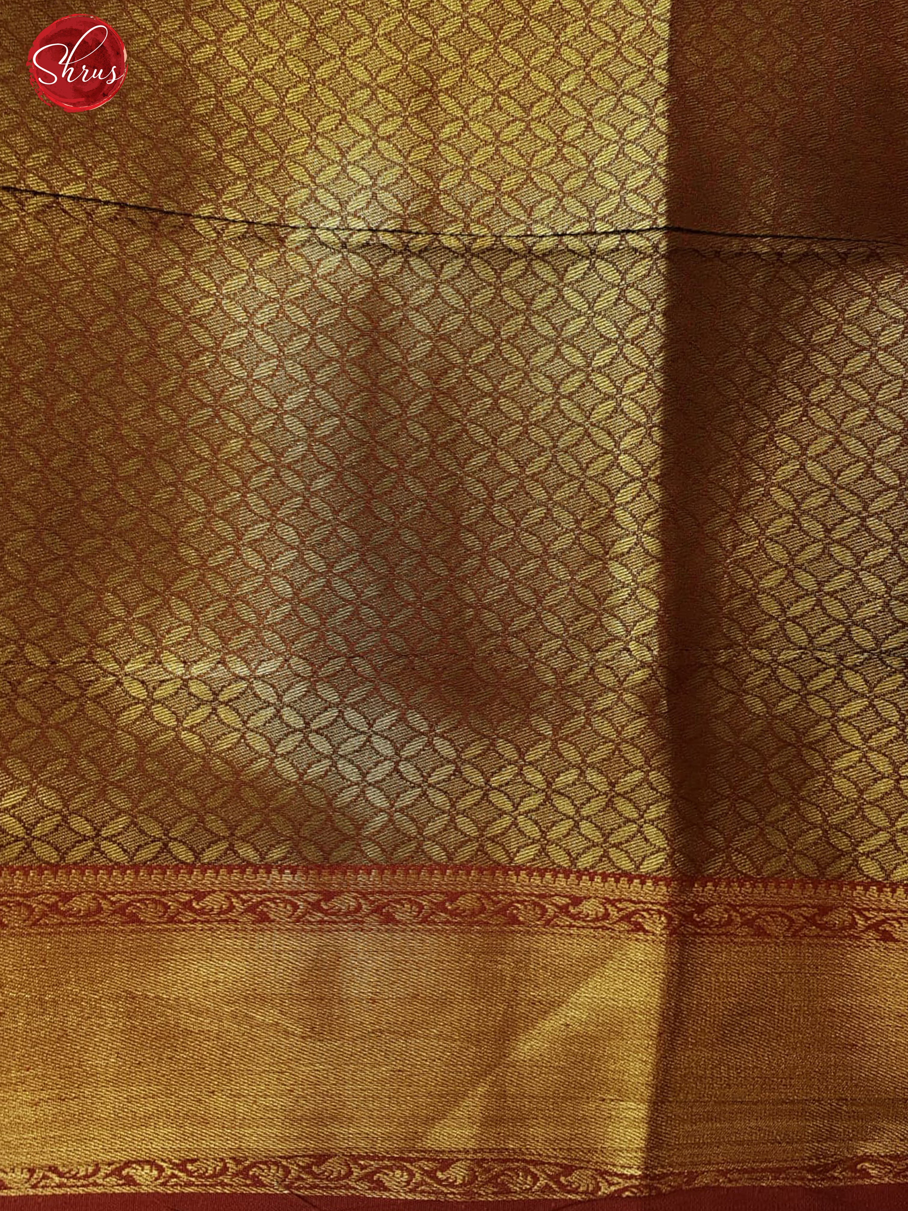 Green & Maroon - Semi Kanchipuram Dola Silk with zari brocade on the body& Contrast Zari Border - Shop on ShrusEternity.com