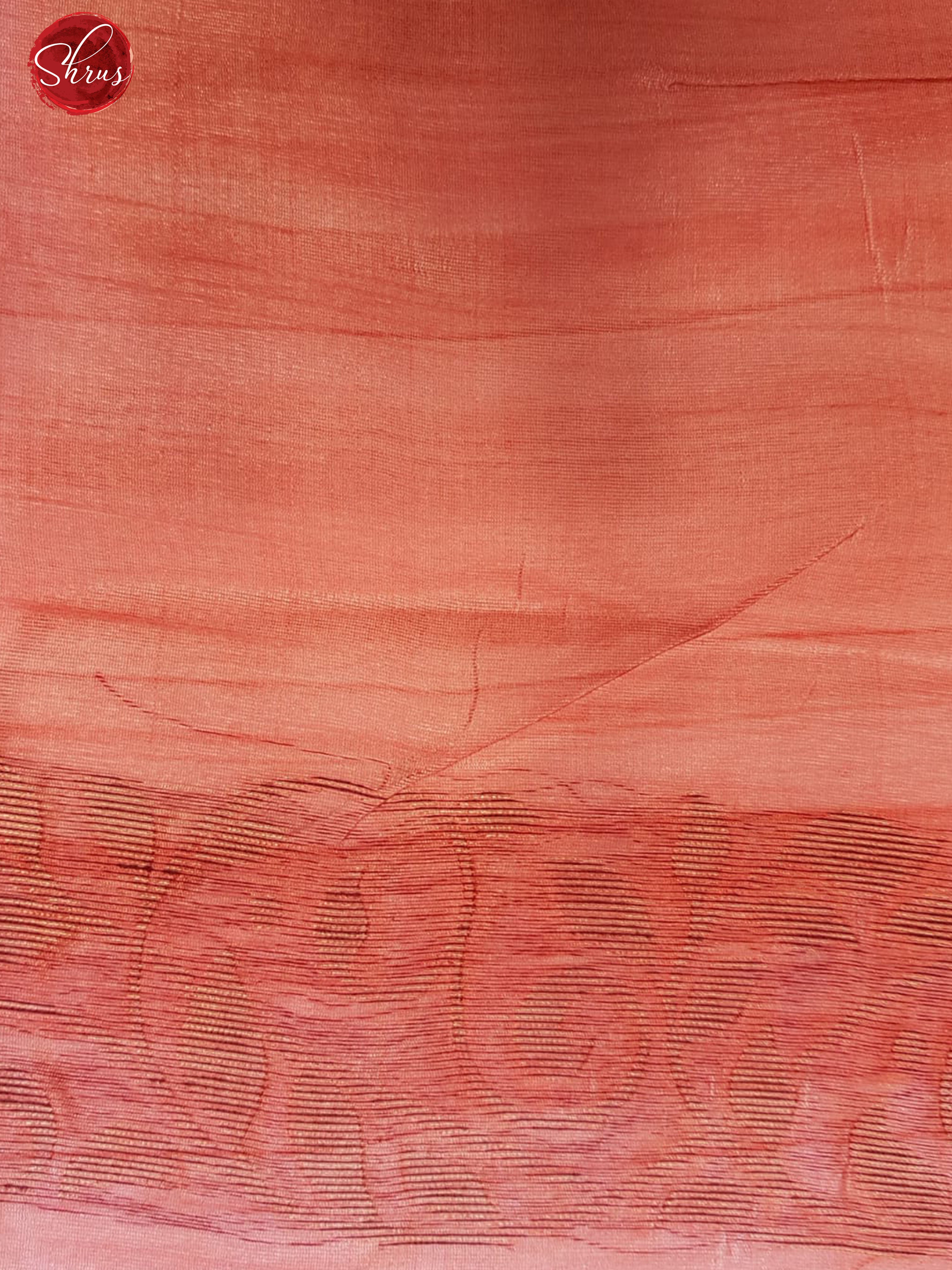 Pink(Single Tone)- Semi Tussar with floral print on the body& Zari Border - Shop on ShrusEternity.com
