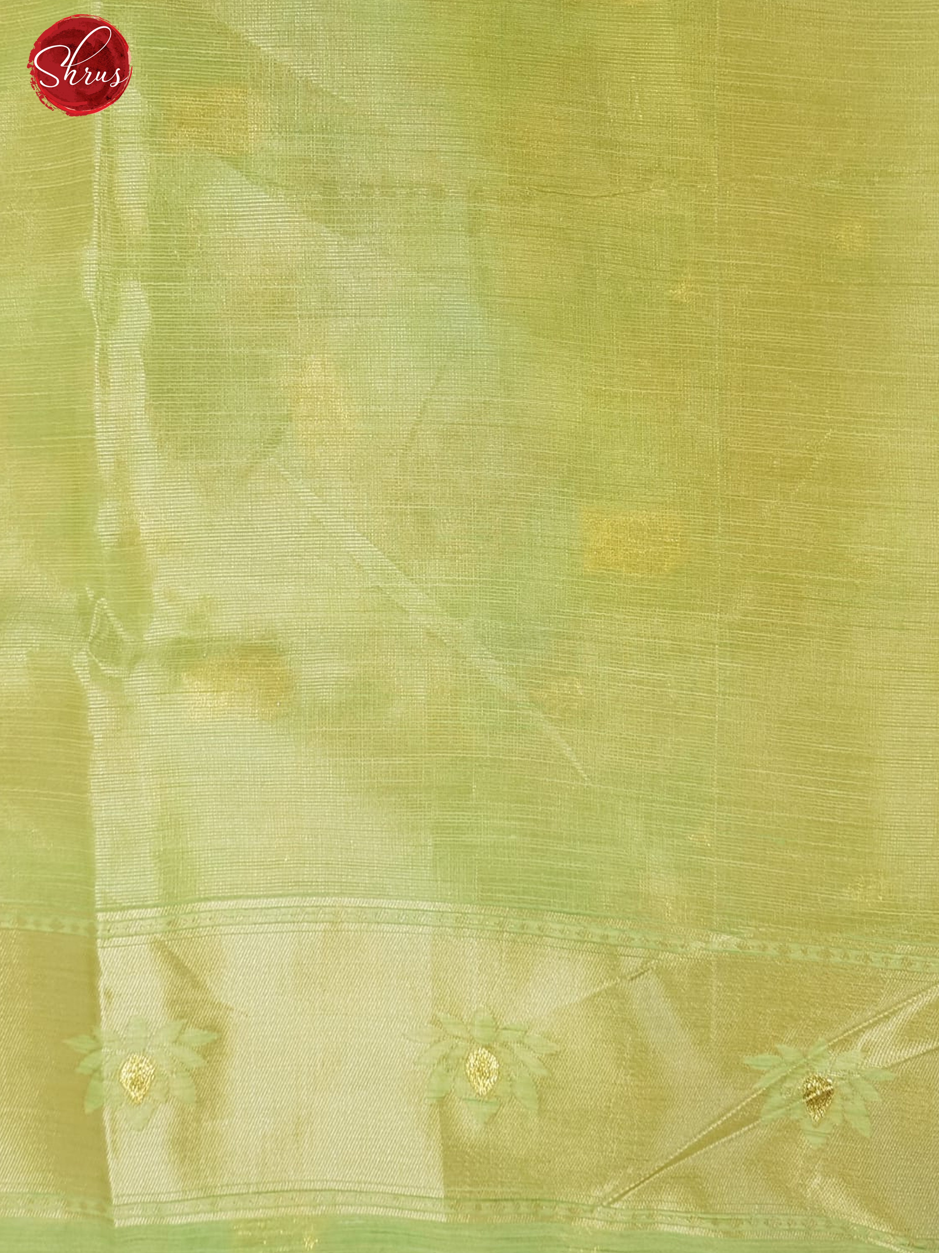 Green(Single Tone)-Art Linen with zari woven floral brocade on the body &Zari Border - Shop on ShrusEternity.com