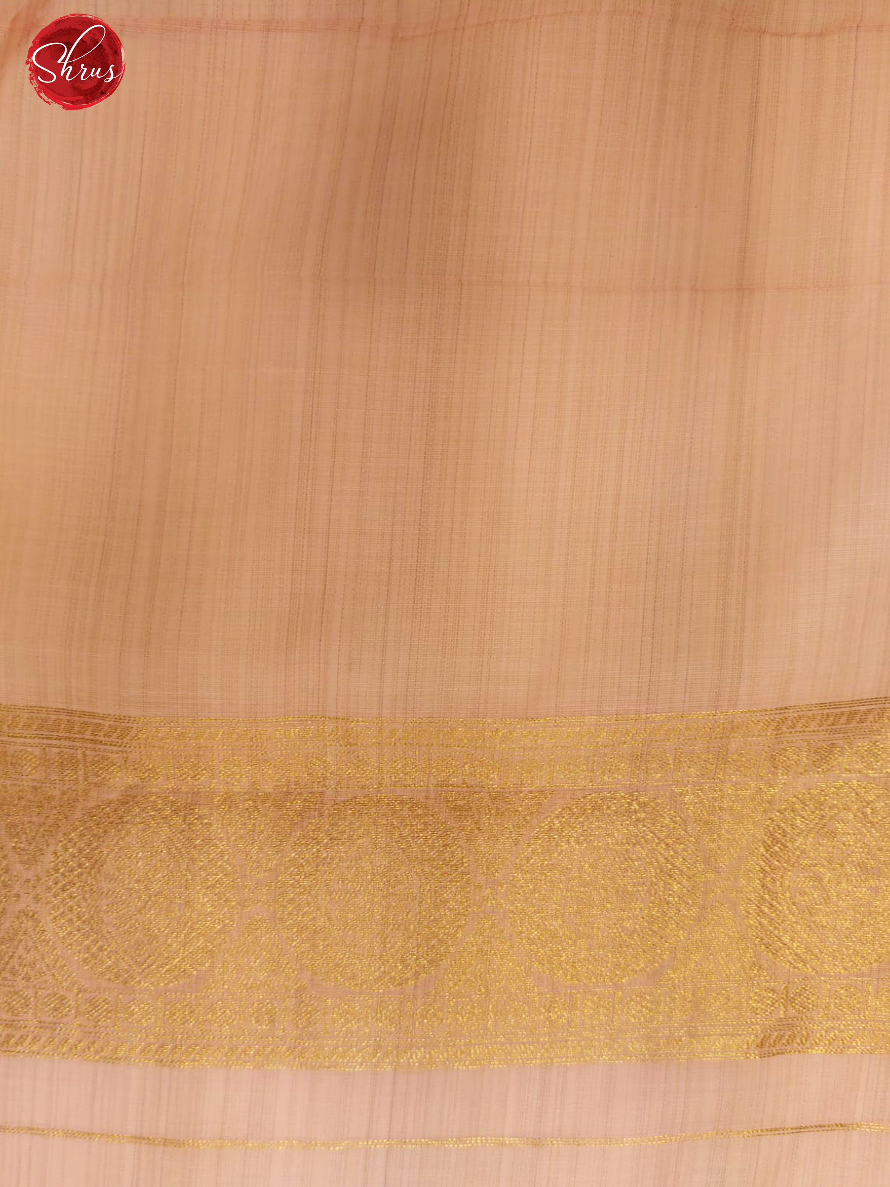 Baby Pink(Single Tone) - Semi Banarasi with zari woven  floral buttas  on the body& Zari Borde - Shop on ShrusEternity.com