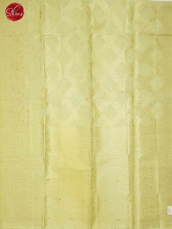 Green(Single Tone)-Art Linen with zari woven floral  brocade on the body &Zari Border - Shop on ShrusEternity.com