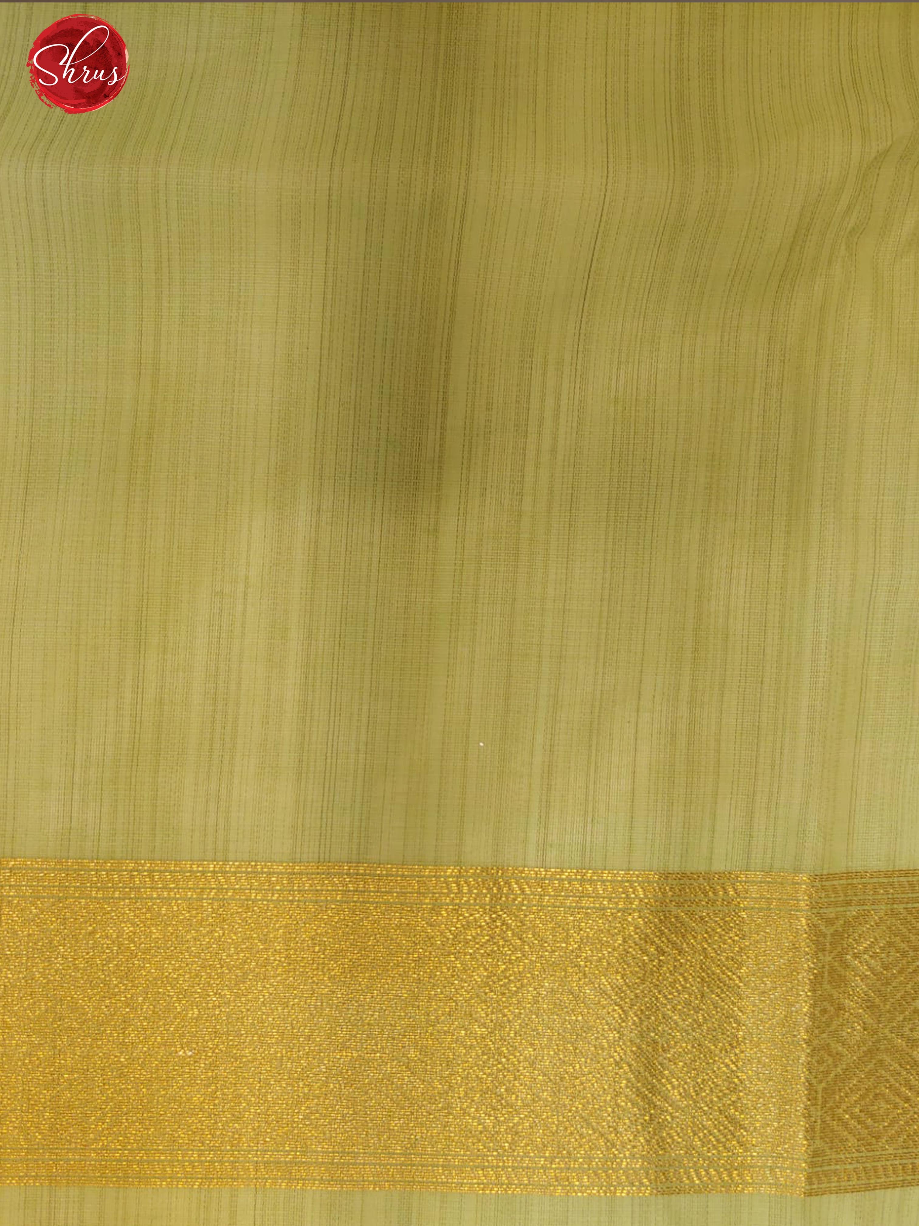 Elachi Green(Single Tone) - Semi Banarasi with zari woven  floral brocade    on the body& Zari Border - Shop on ShrusEternity.com