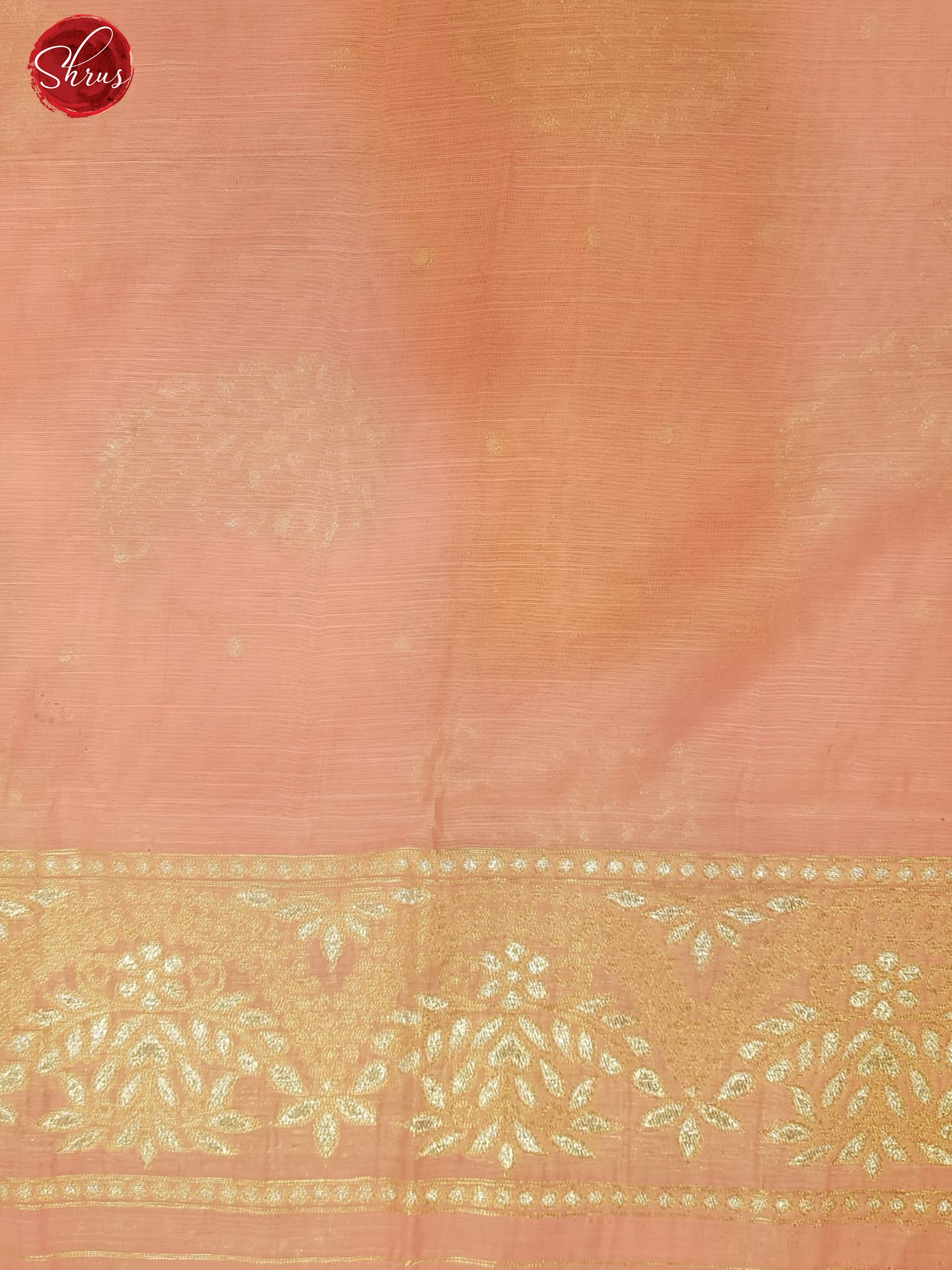 Pink(Single Tone)-Art Linen with zari woven Paisleys motifs on the body &Zari Border - Shop on ShrusEternity.com