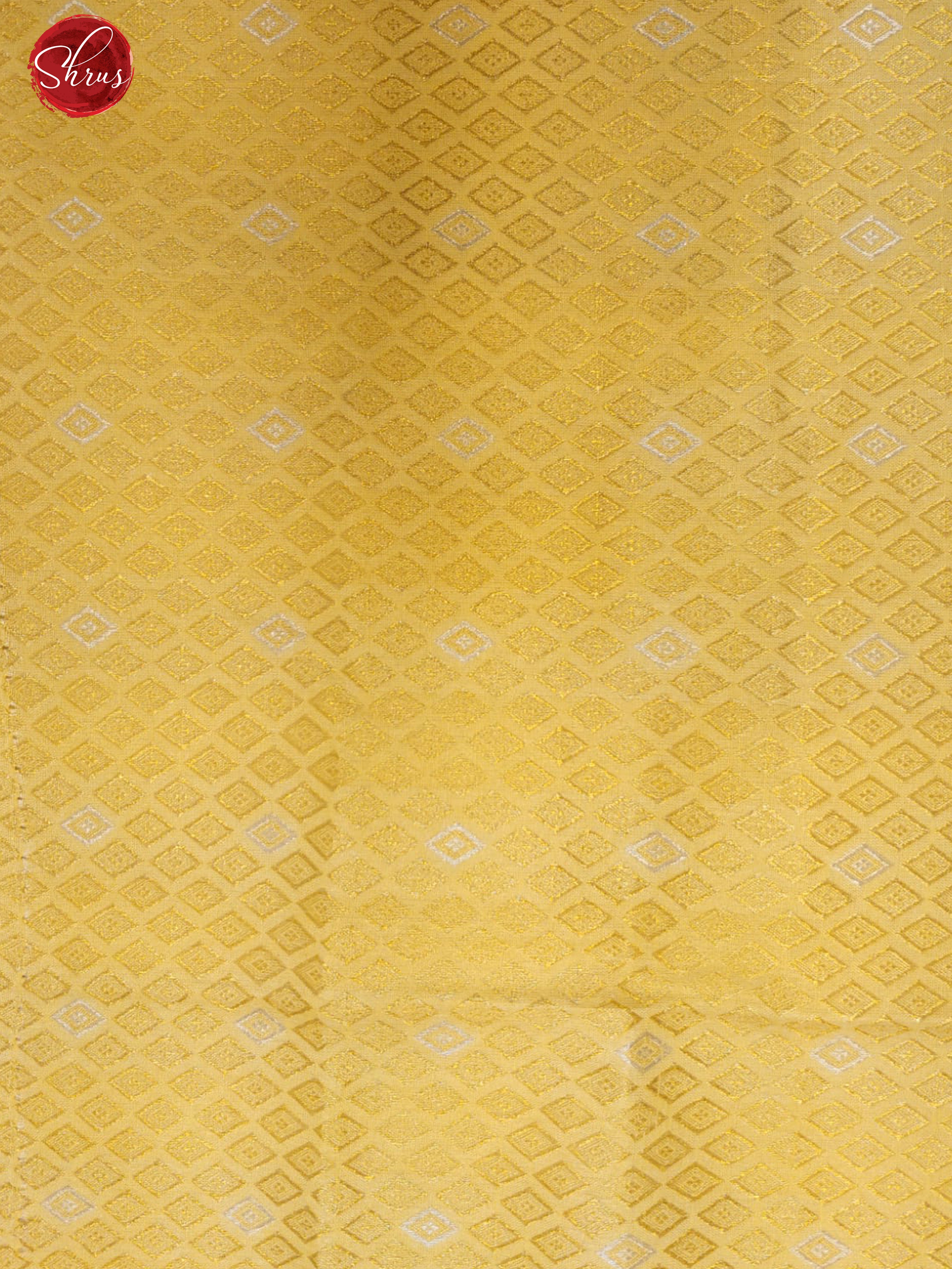 Yellow(Single Tone) - Semi Banarasi with zari woven floral buttas, motifs on the body& Zari Border - Shop on ShrusEternity.com