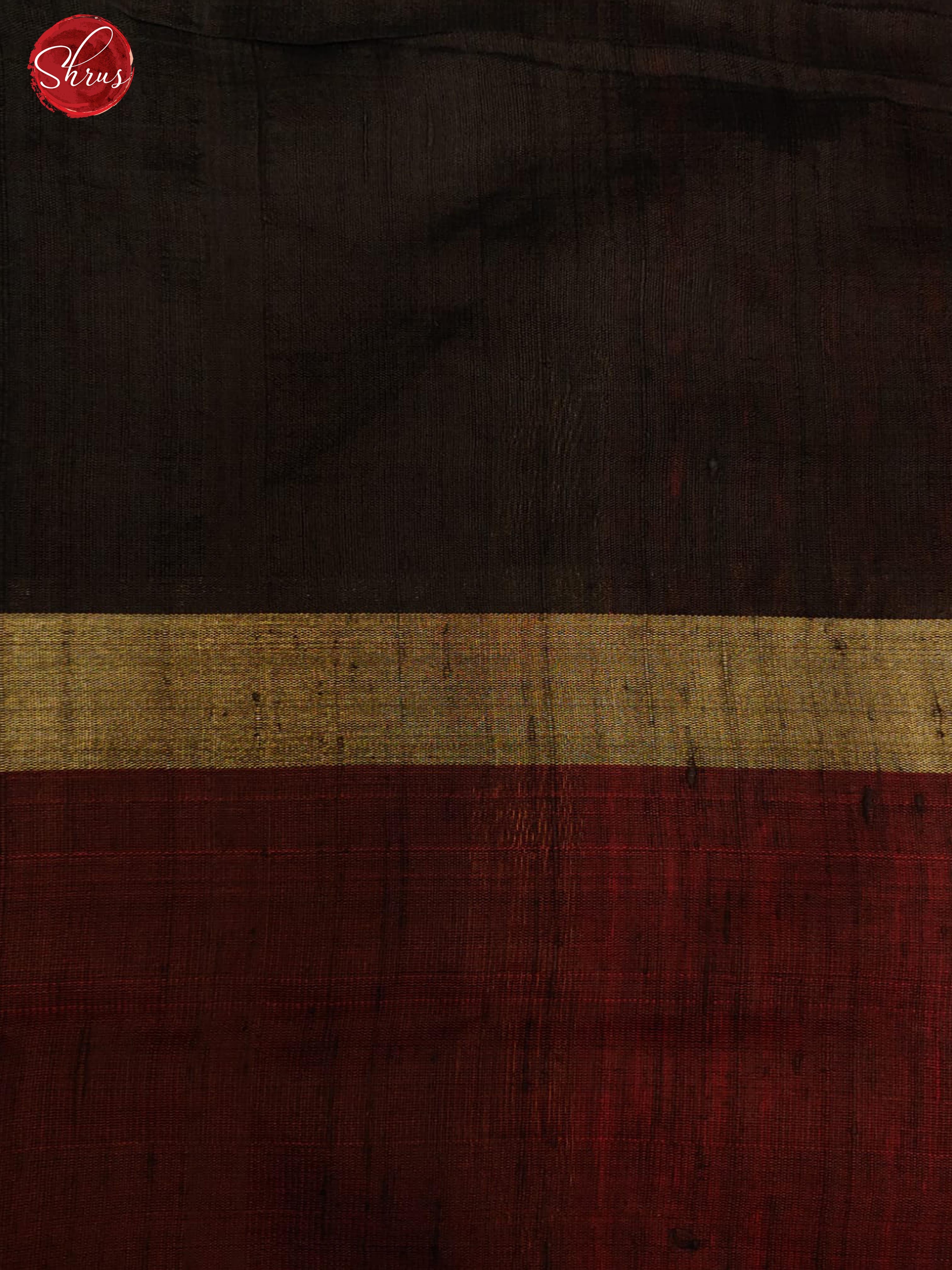 Red & Black - Raw Silk with plain body & Contrast Border - Shop on ShrusEternity.com