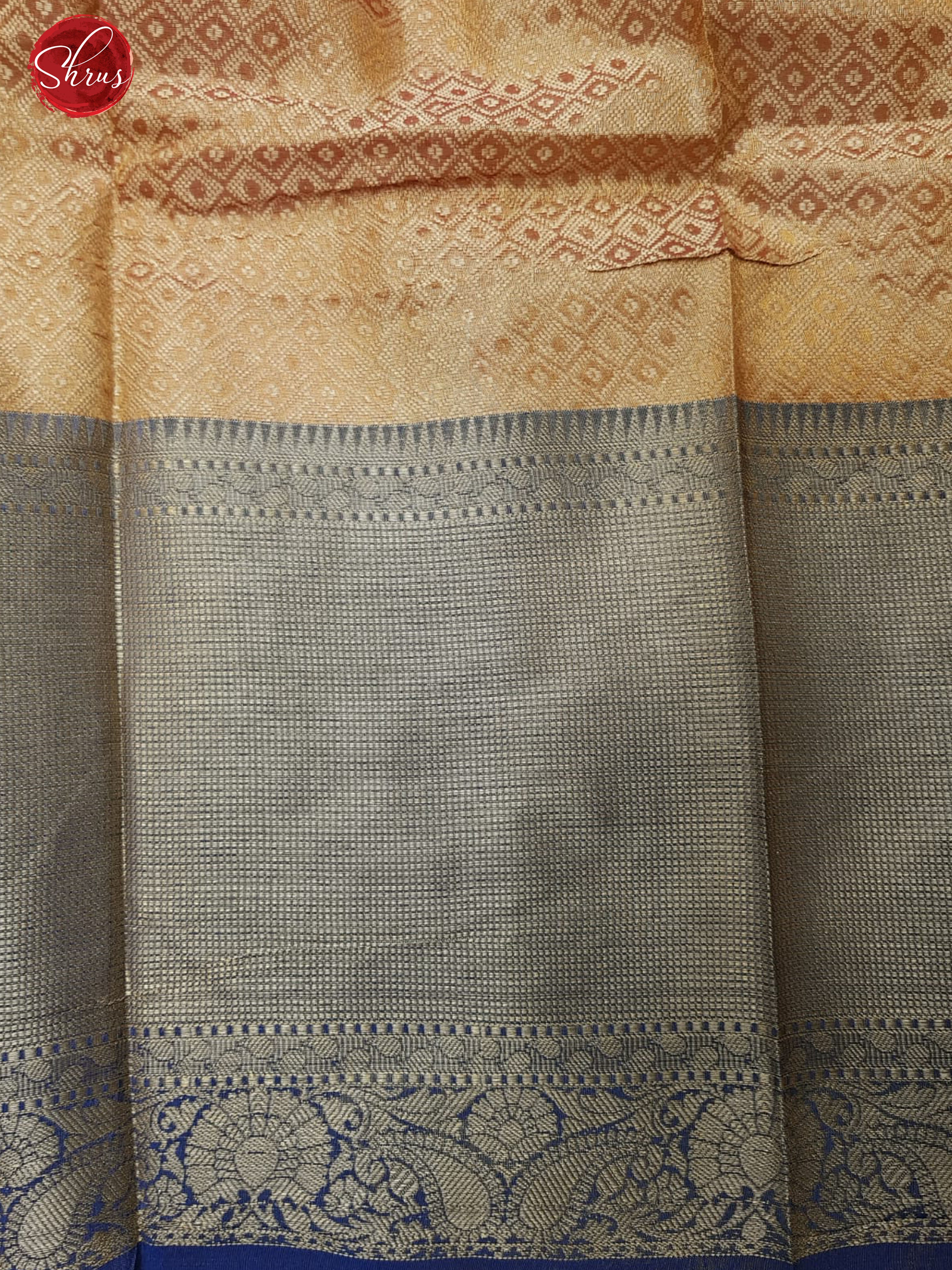 Red and Blue - Semi Kanchipuram Silk - Shop on ShrusEternity.com