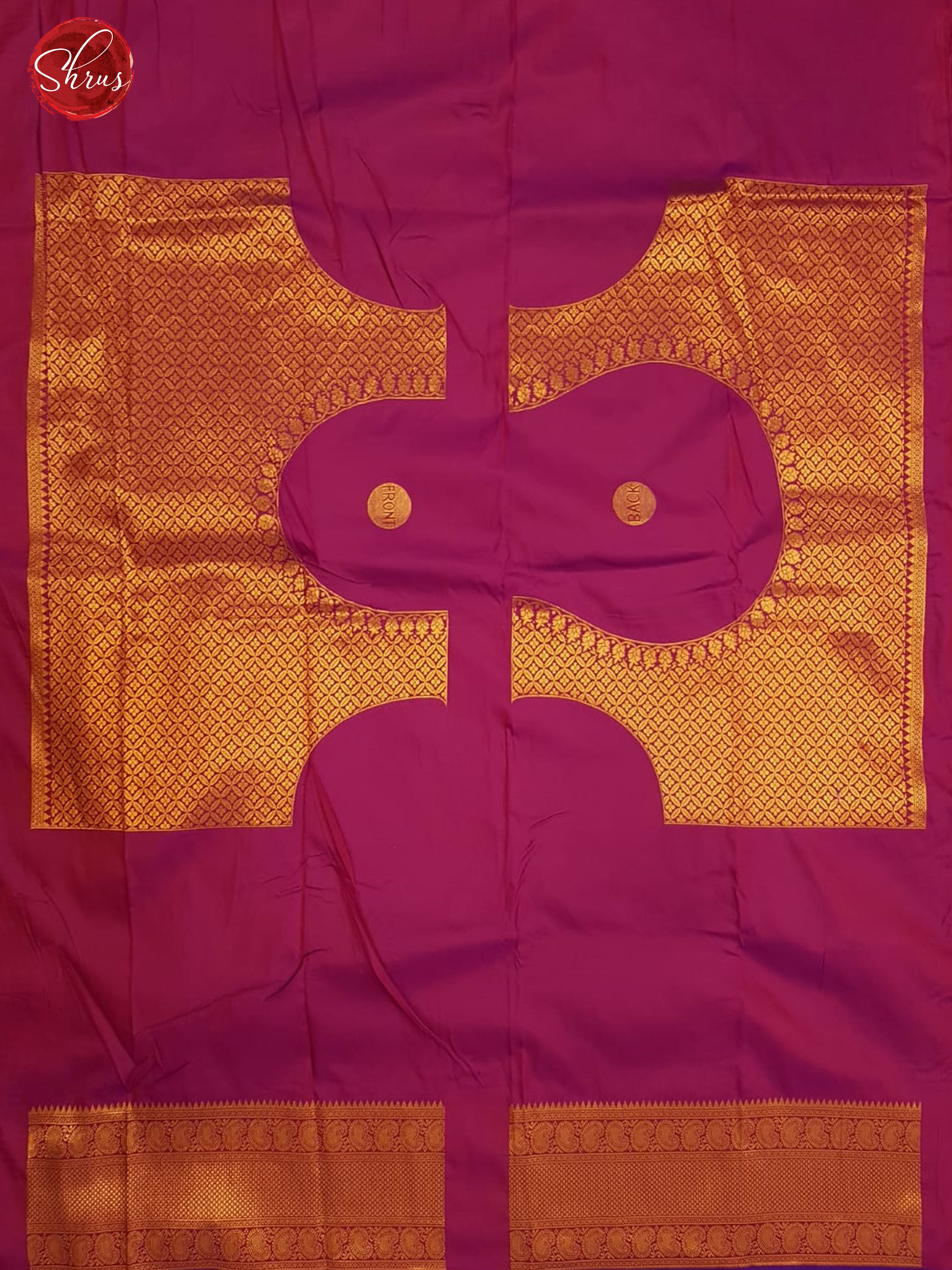 Purple & Pink - Semi Kanchipuram with Zari woven swan motifs on the body &   Zari Border - Shop on ShrusEternity.com