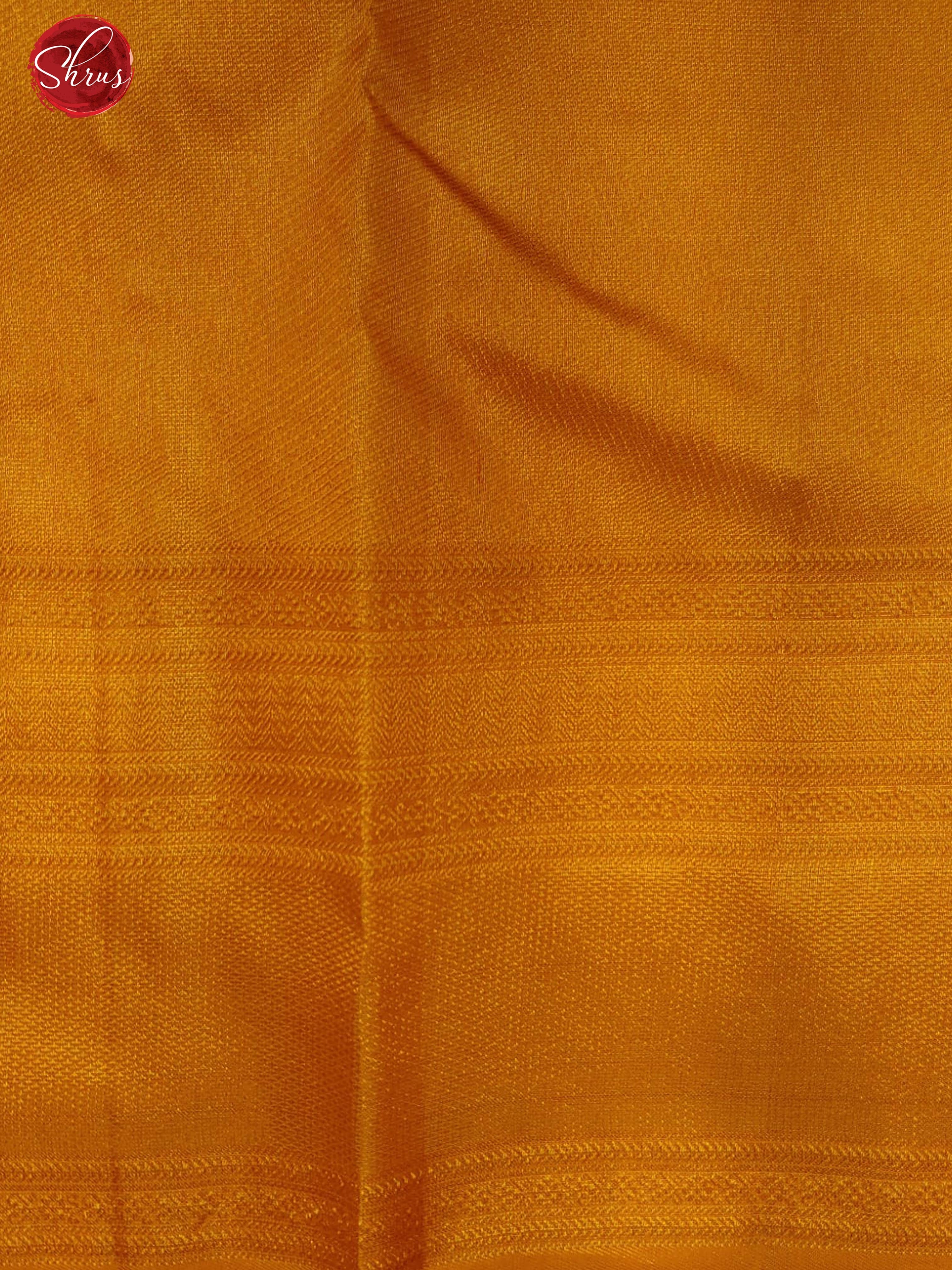 Golden Yellow(Single Tone)-Kanchipuram Silk with zari woven   body &   Zari Border - Shop on ShrusEternity.com