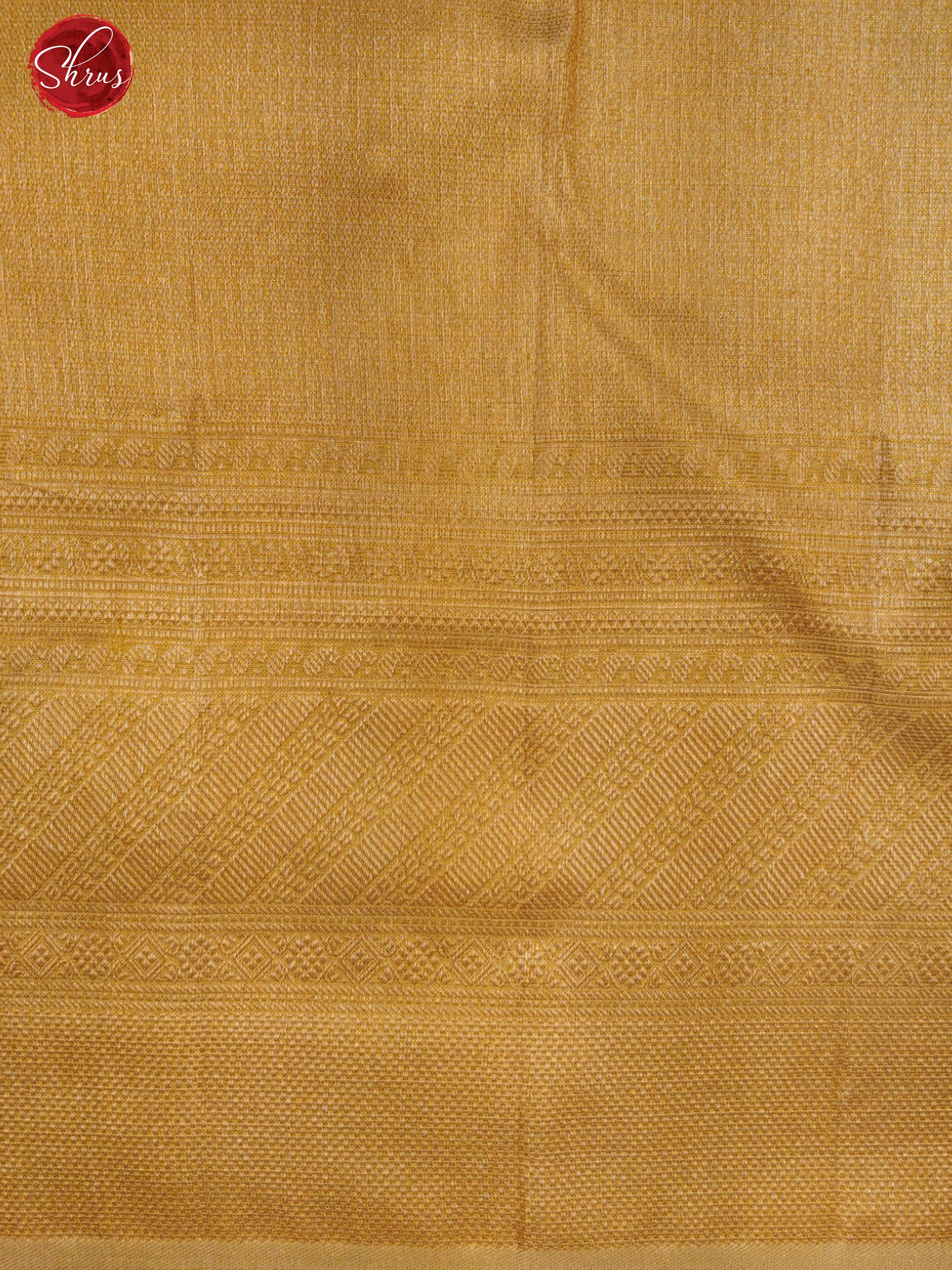 Beige(Single Tone)- Kanchipuram Silk with zari woven floral motifs on the body &   Zari Border - Shop on ShrusEternity.com