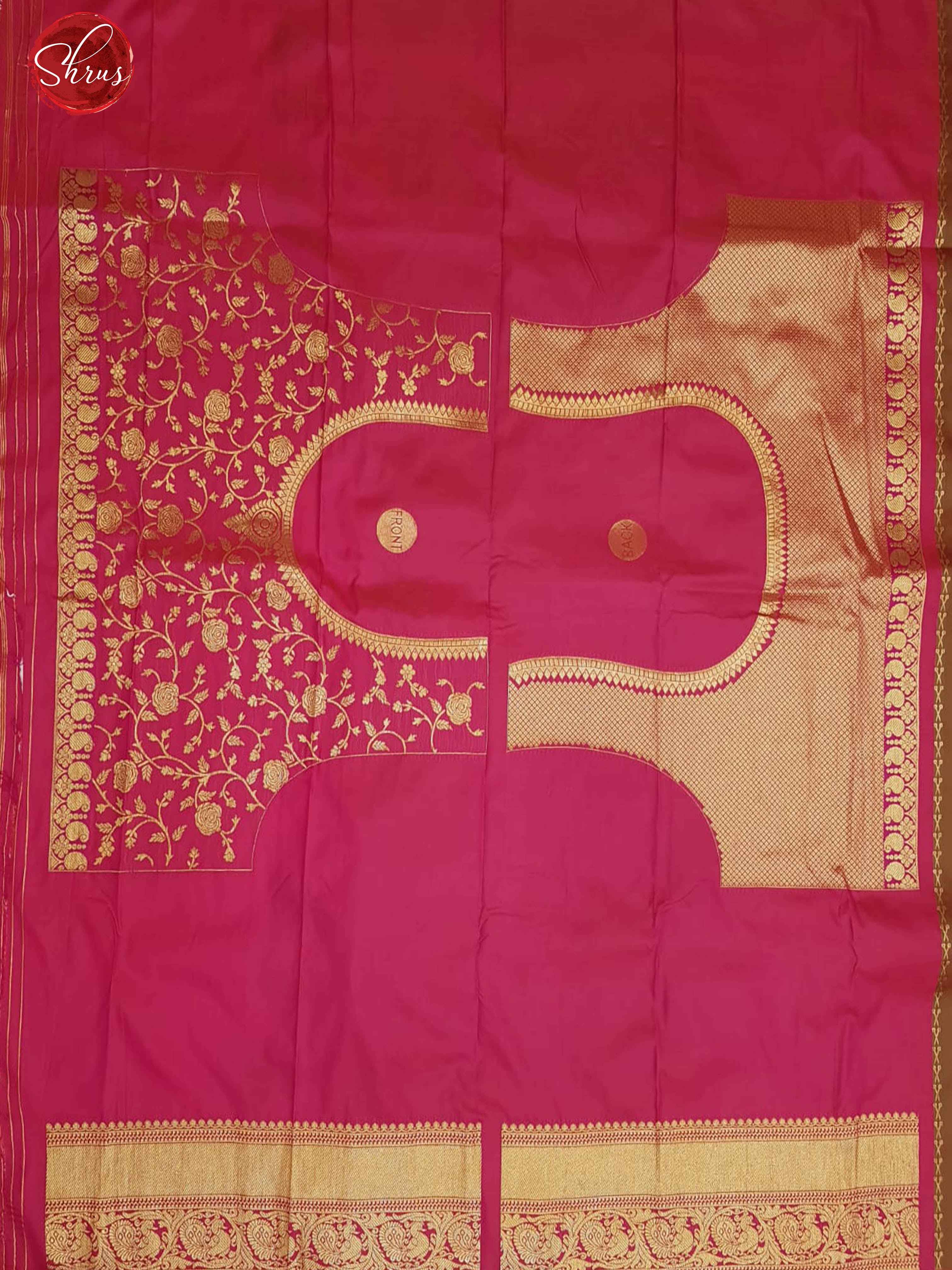 Brown & Pink - Semi Kanchipuram with Zari woven manga  motifs  on the body & Contrast Zari Border - Shop on ShrusEternity.com