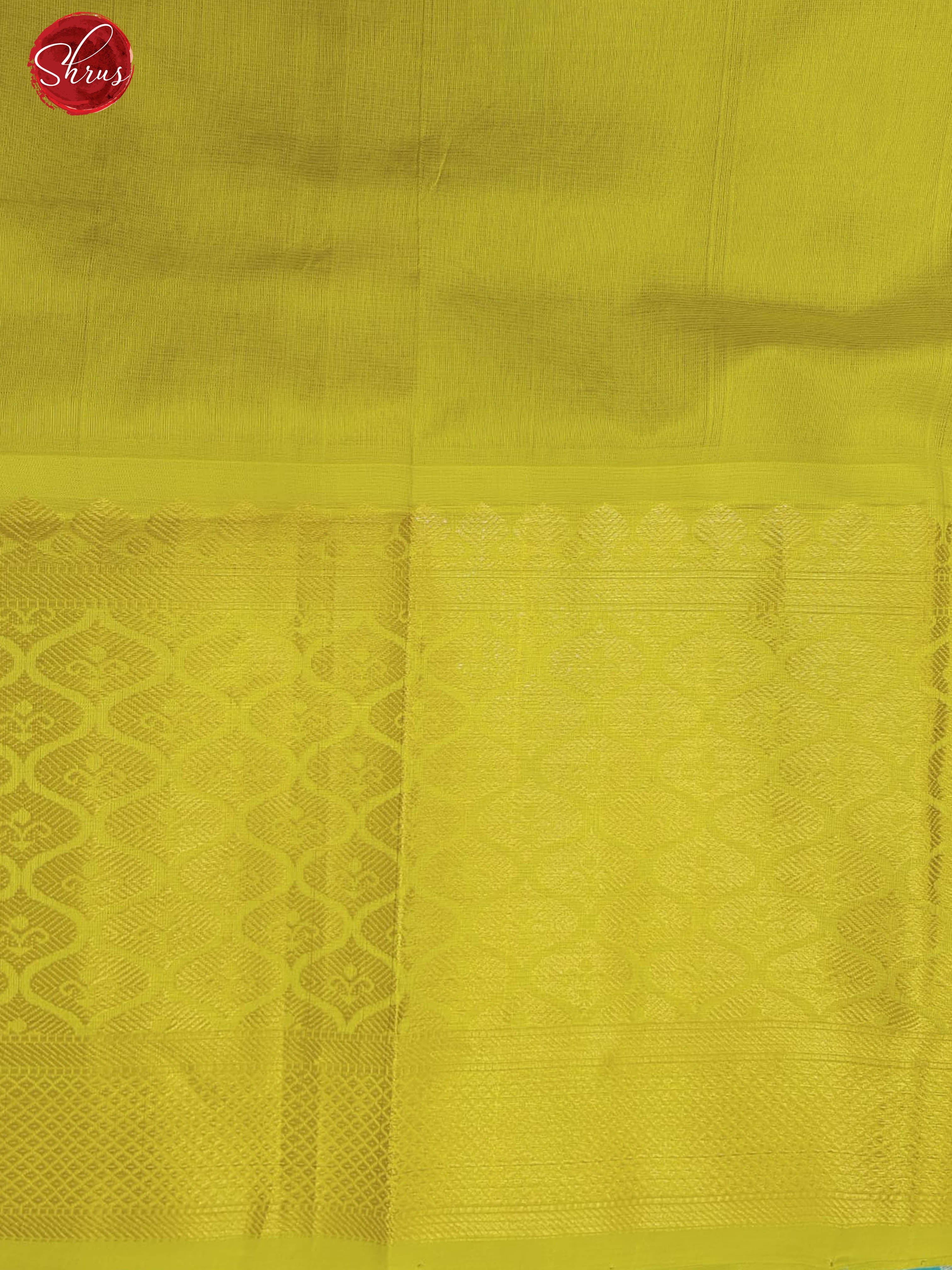 Blue & Green -  Silk Cotton with gold, silver  Zari buttas on the body & contrast Gold Zari Border - Shop on ShrusEternity.com
