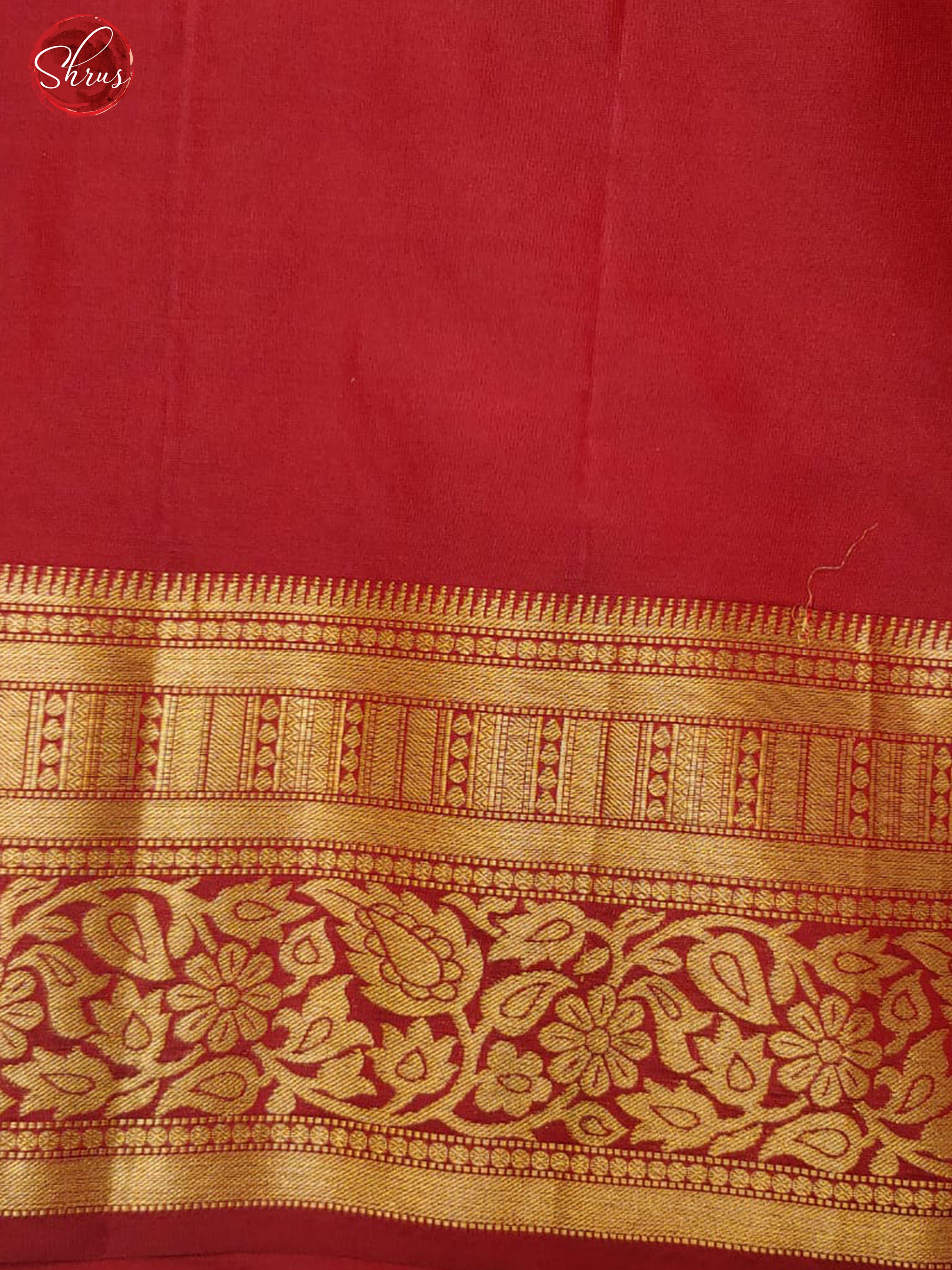 Maroon(Single Tone)- Soft Silk with zari woven floral nestling brocade on the body & Zari Border - Shop on ShrusEternity.com