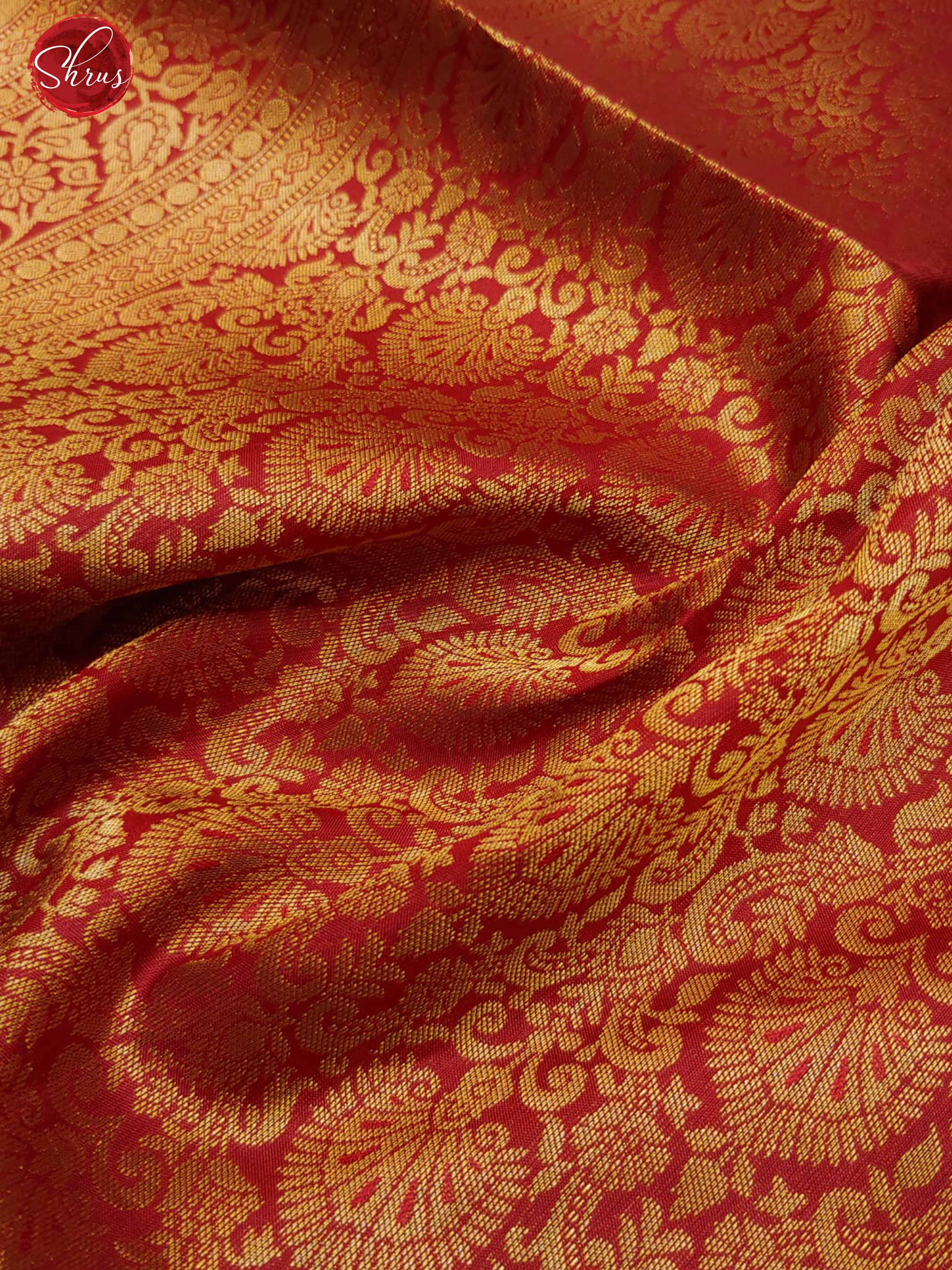 Maroon(Single Tone)- Soft Silk with zari woven floral nestling brocade on the body & Zari Border - Shop on ShrusEternity.com