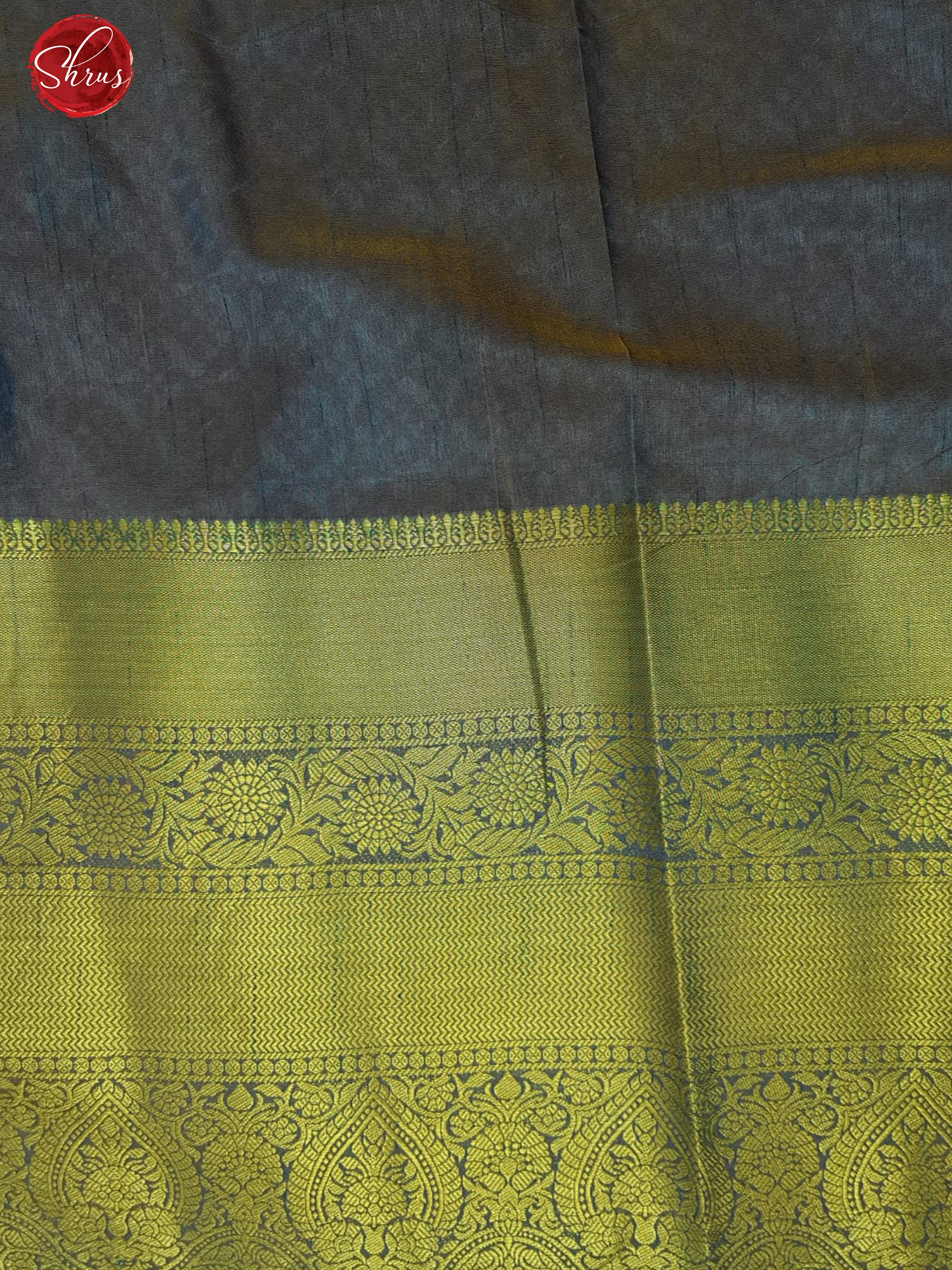 Mustard & Green -Semi Patola with patola floral print on the body & Zari Border - Shop on ShrusEternity.com