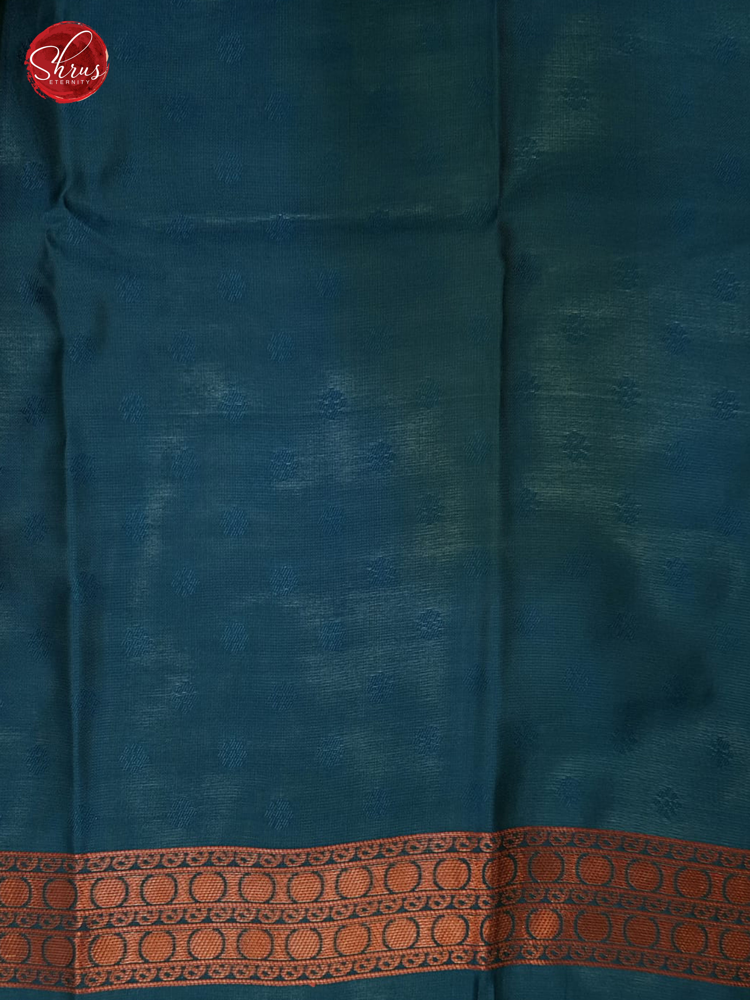 Blue(Single Tone)- Semi Soft Silk with zari woven  floral  motifs on the body & Zari Border - Shop on ShrusEternity.com
