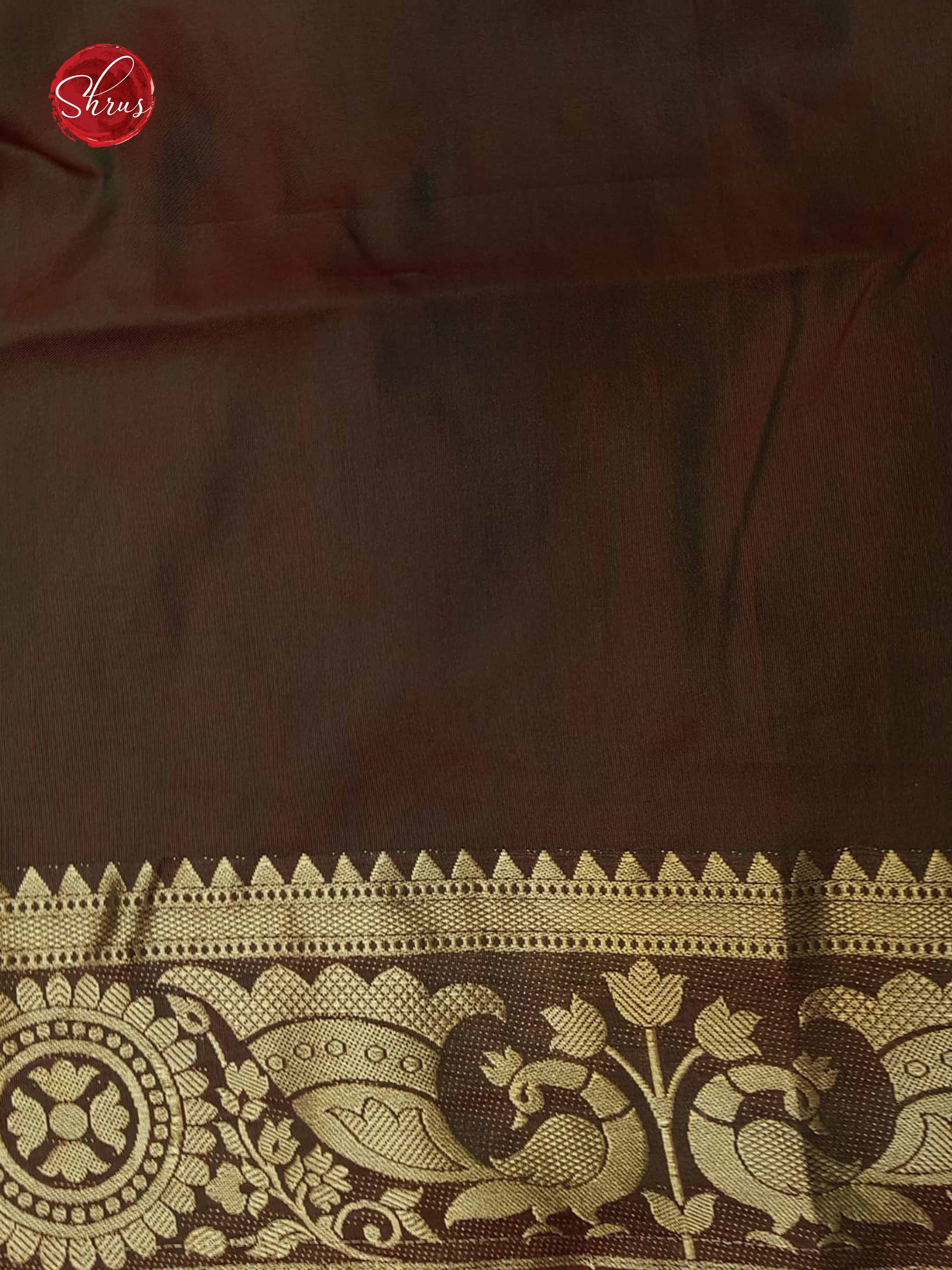 Orange & Brown - Semi Paithani with patola printed Body & Zari Border - Shop on ShrusEternity.com