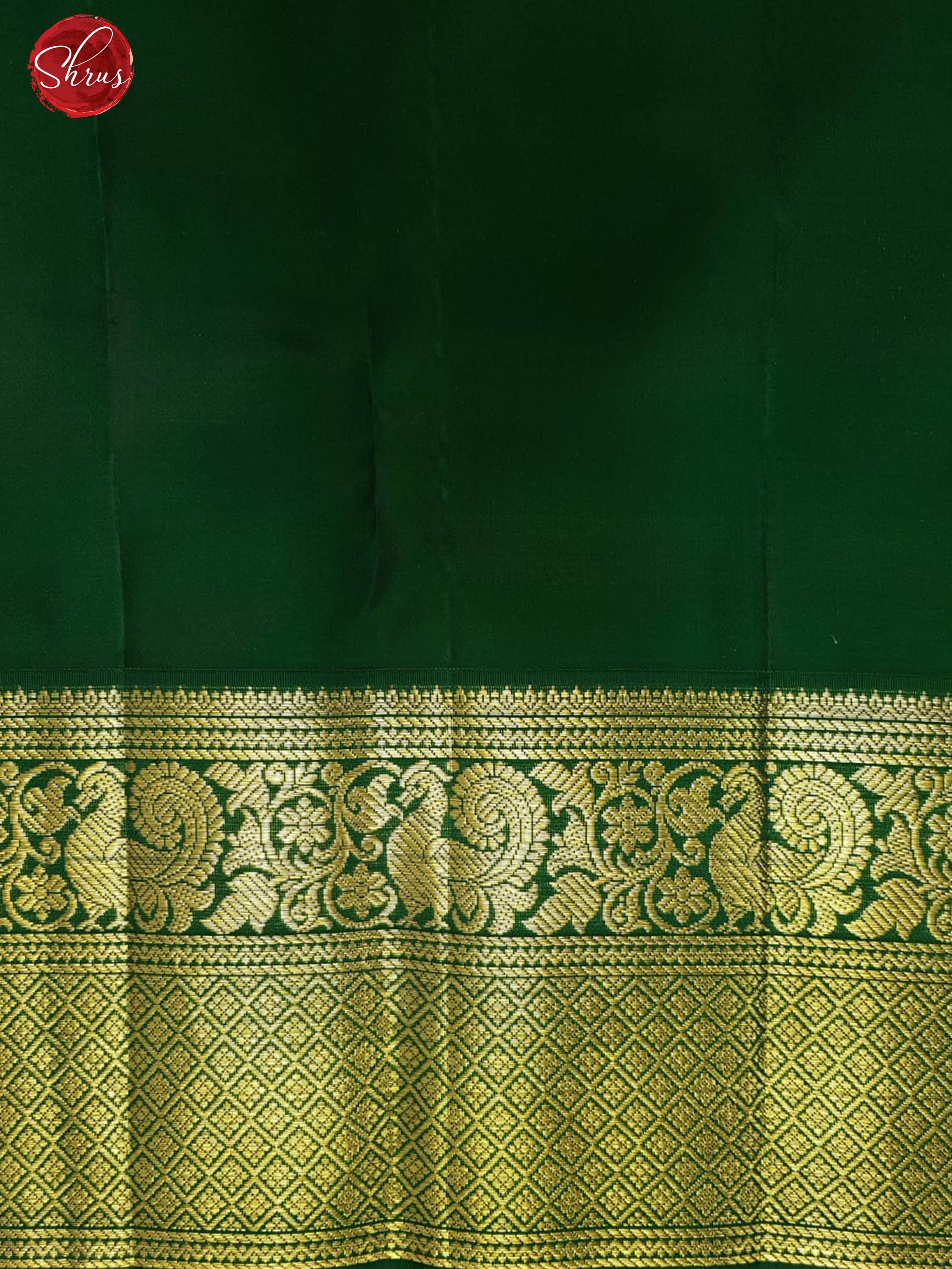 Purple & Green - Kanchipuram Silk with zari buttas on the body & Zari Border - Shop on ShrusEternity.com