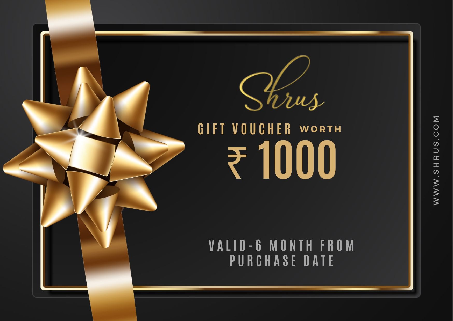 SHRUS GIFT CARD - Shop on ShrusEternity.com