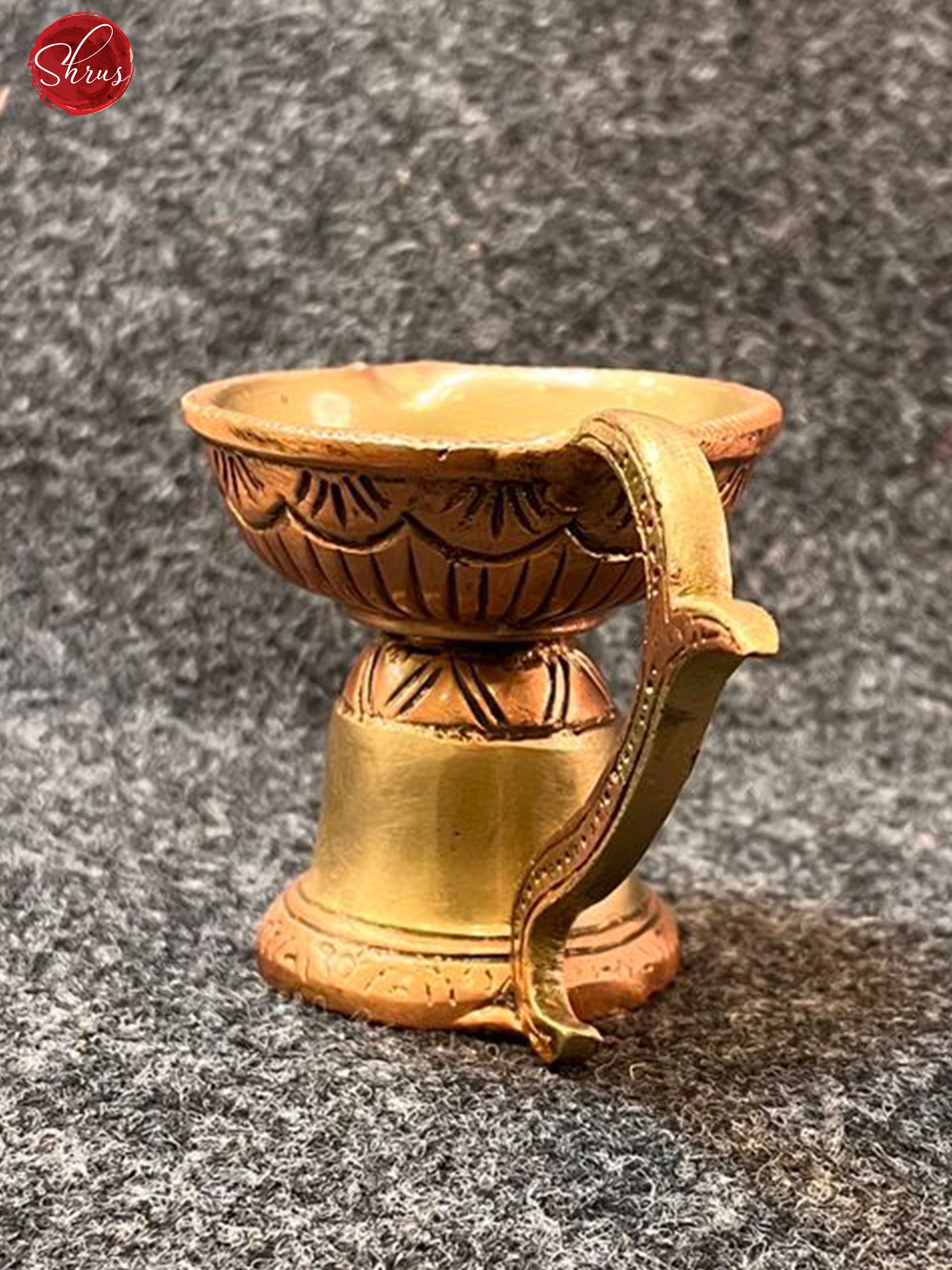 Antique Brass & Copper Agal deepam - Shop on ShrusEternity.com