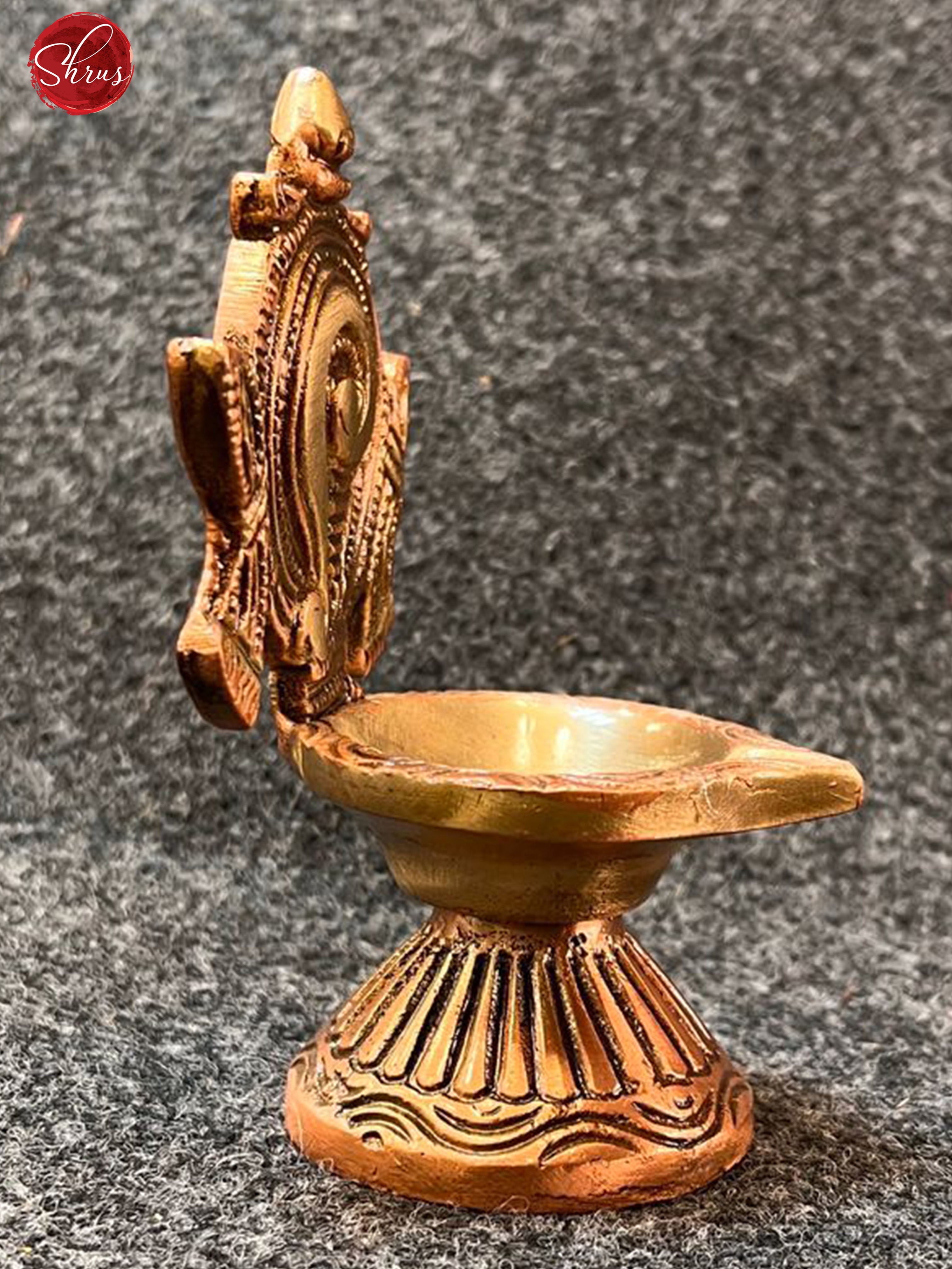 Antique Brass & Copper - Balaji Sankh Deepam - Shop on ShrusEternity.com