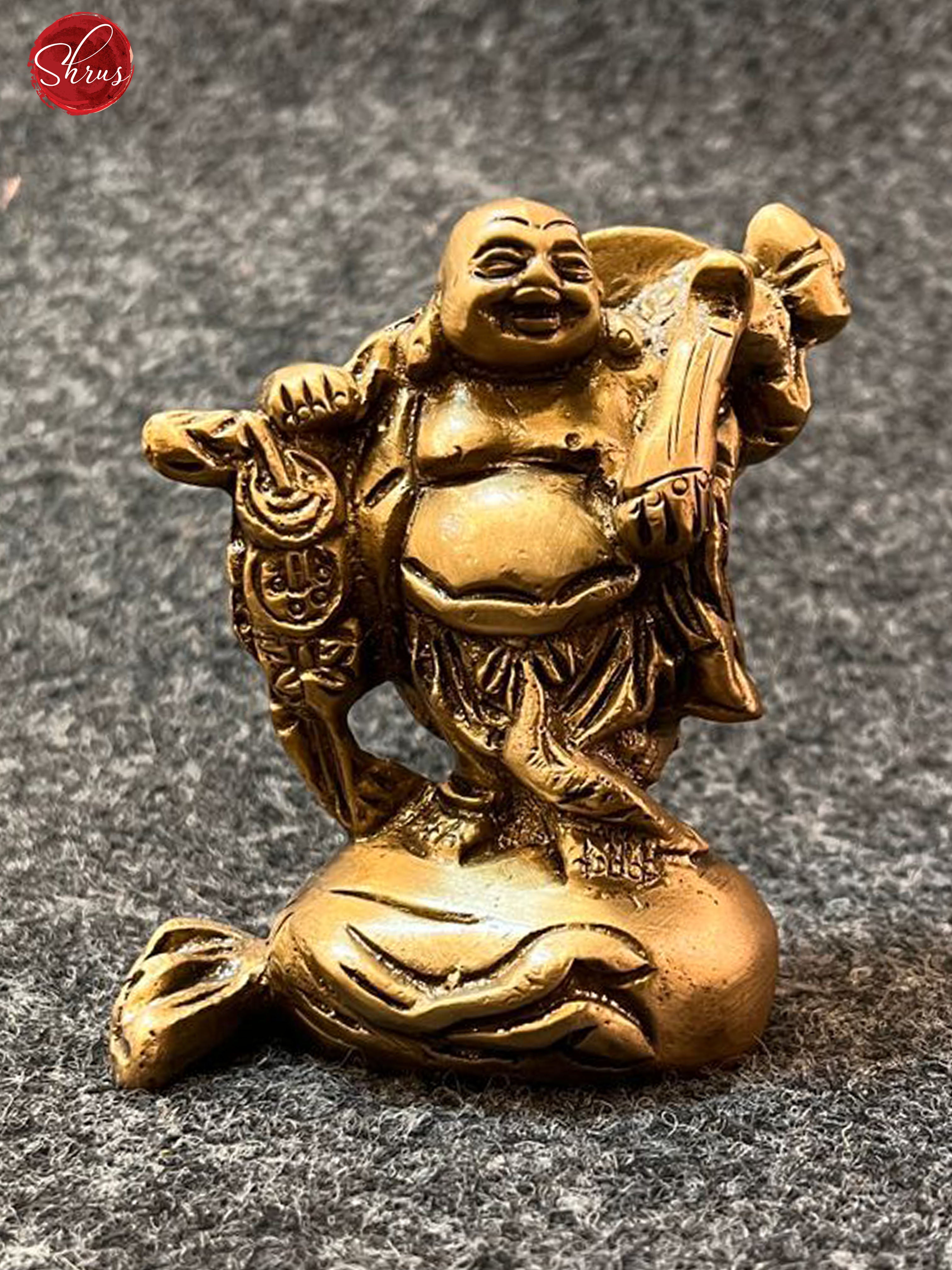 Ancient Antique Finish Laughing Buddha for happy homes - Shop on ShrusEternity.com