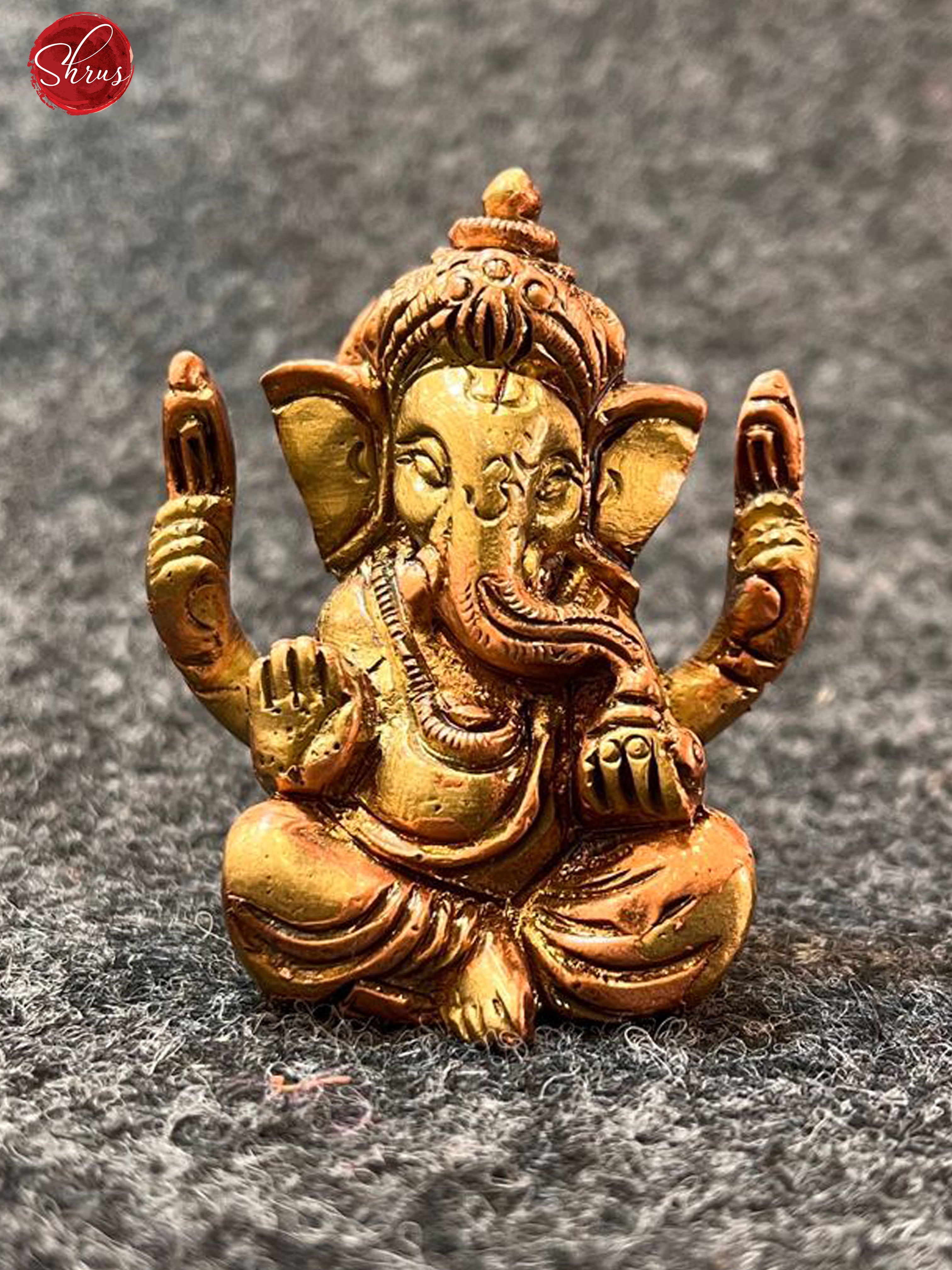 Antique Brass and Copper- Ganesha with Turban - Shop on ShrusEternity.com