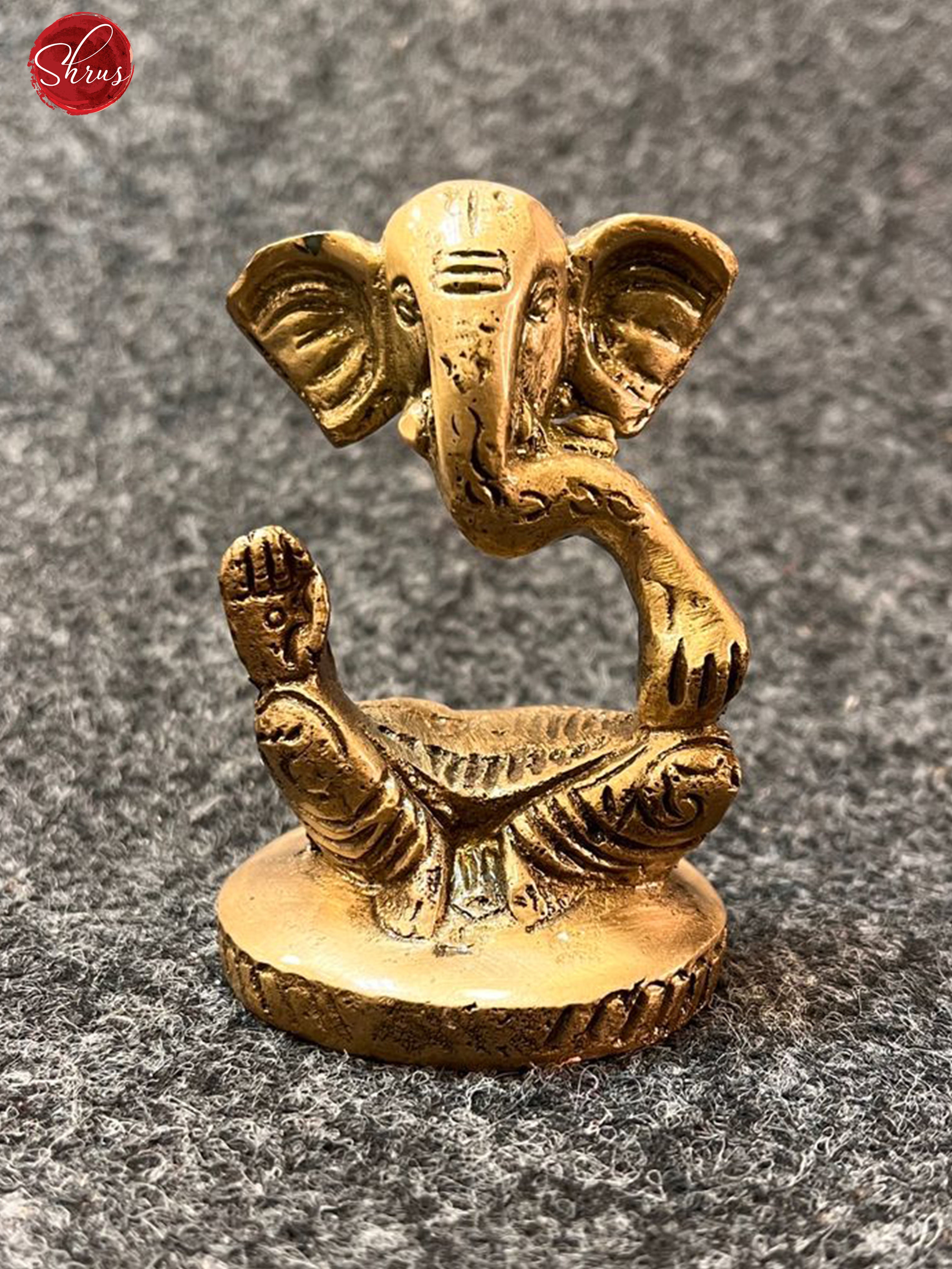 Ancient Antique Finish - Modern Ganesha for Gifting & Car Dashboard - Shop on ShrusEternity.com