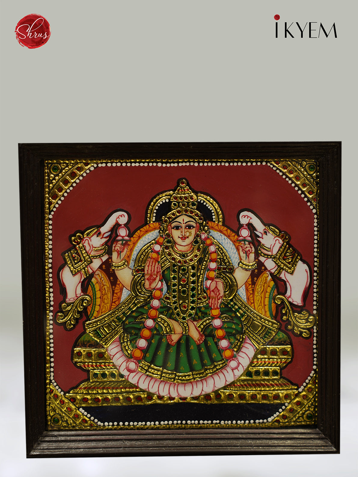 Ashtalakshmi Painting in Teak Wood Frames - Shop on ShrusEternity.com