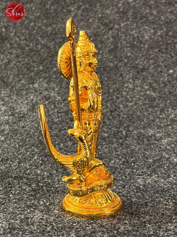 24 KT Gold Coated Murugar & Peacock - Shop on ShrusEternity.com