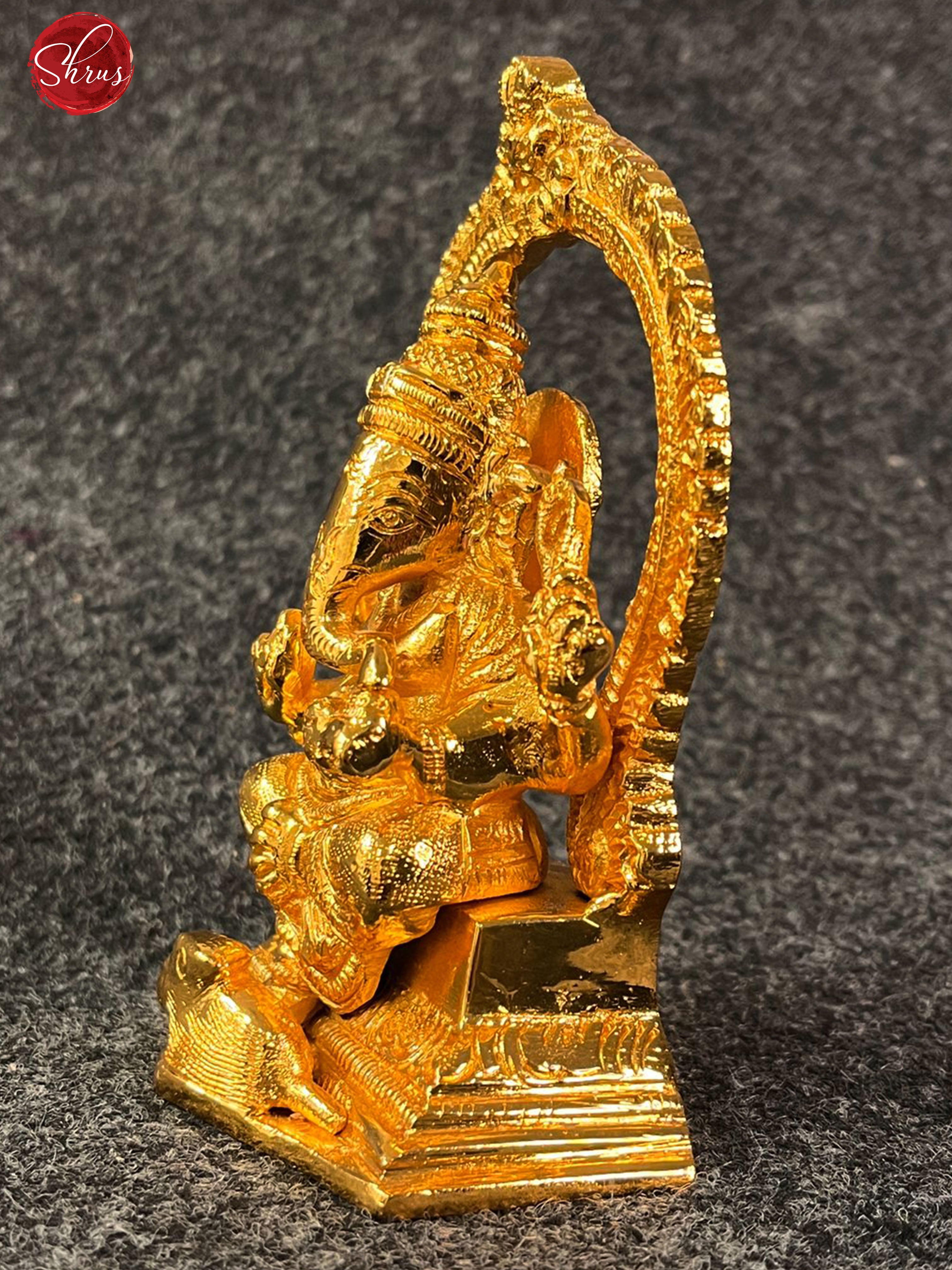 24 KT Gold Coated Arch Ganesha - Shop on ShrusEternity.com