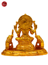 24 kt Gold Coated - Lakshmi with elephant - Shop on ShrusEternity.com