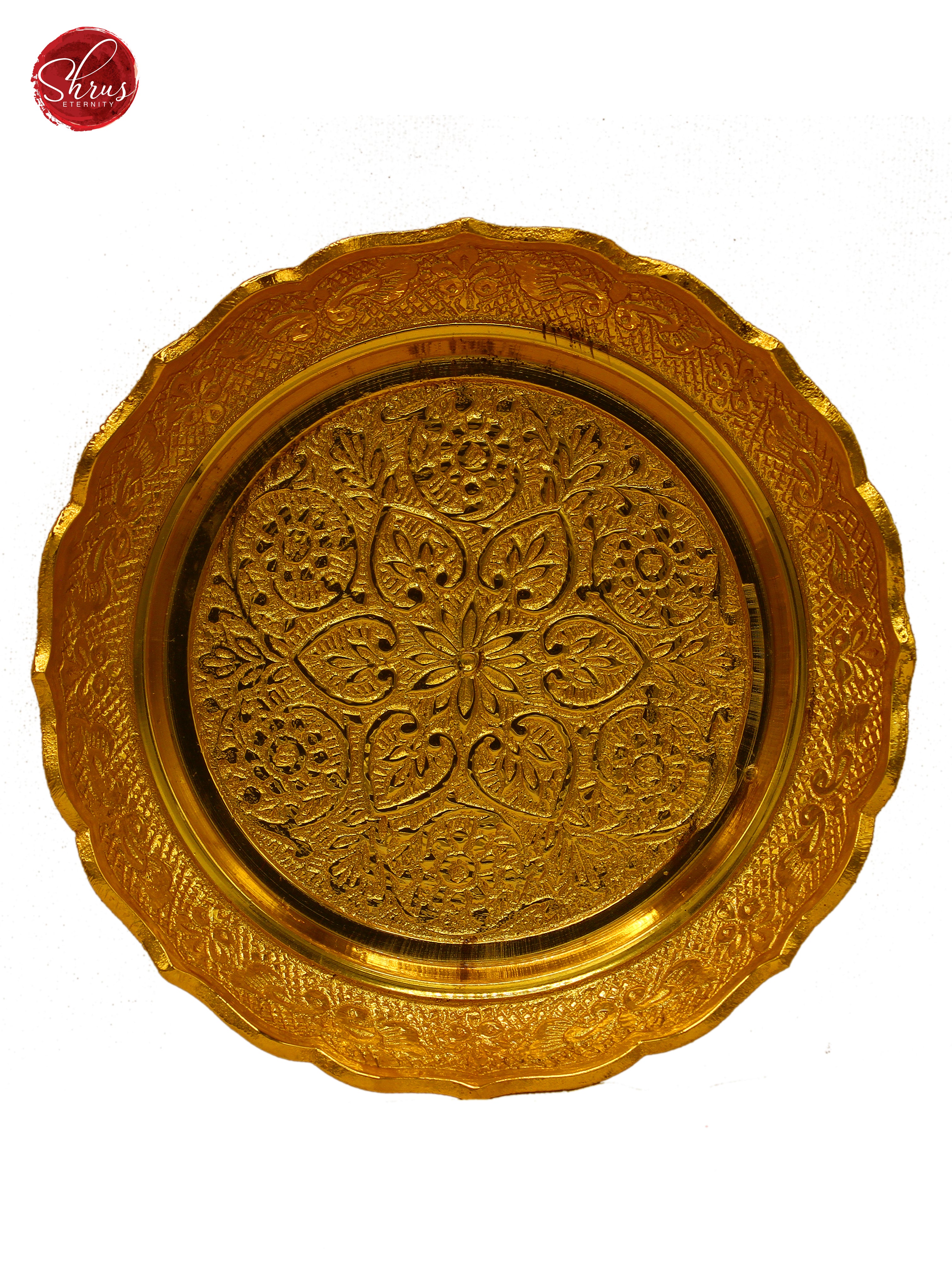 24 kt Gold Coated- Design Plate Kindar - Shop on ShrusEternity.com