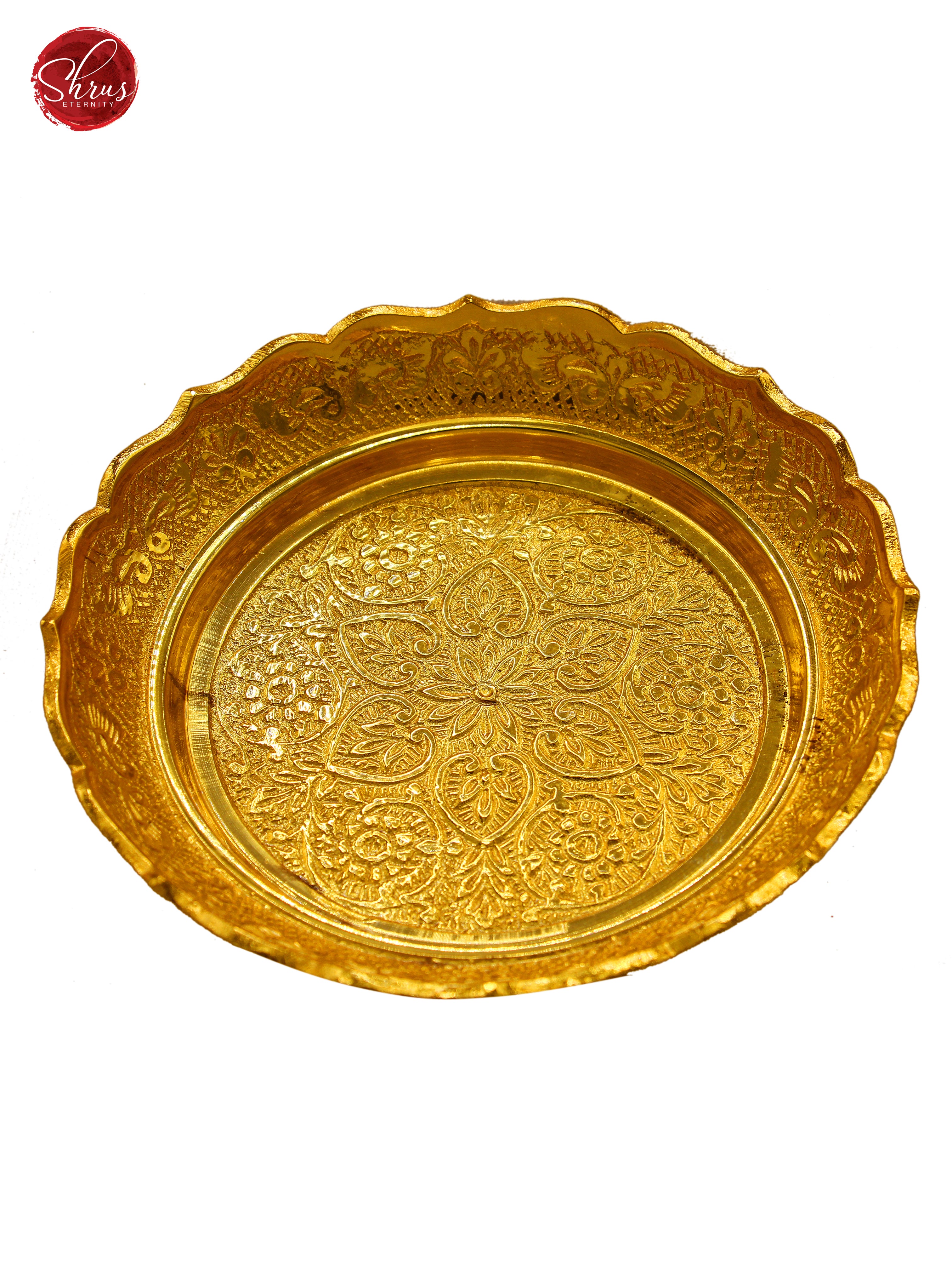 24 kt Gold Coated- Design Plate Kindar - Shop on ShrusEternity.com
