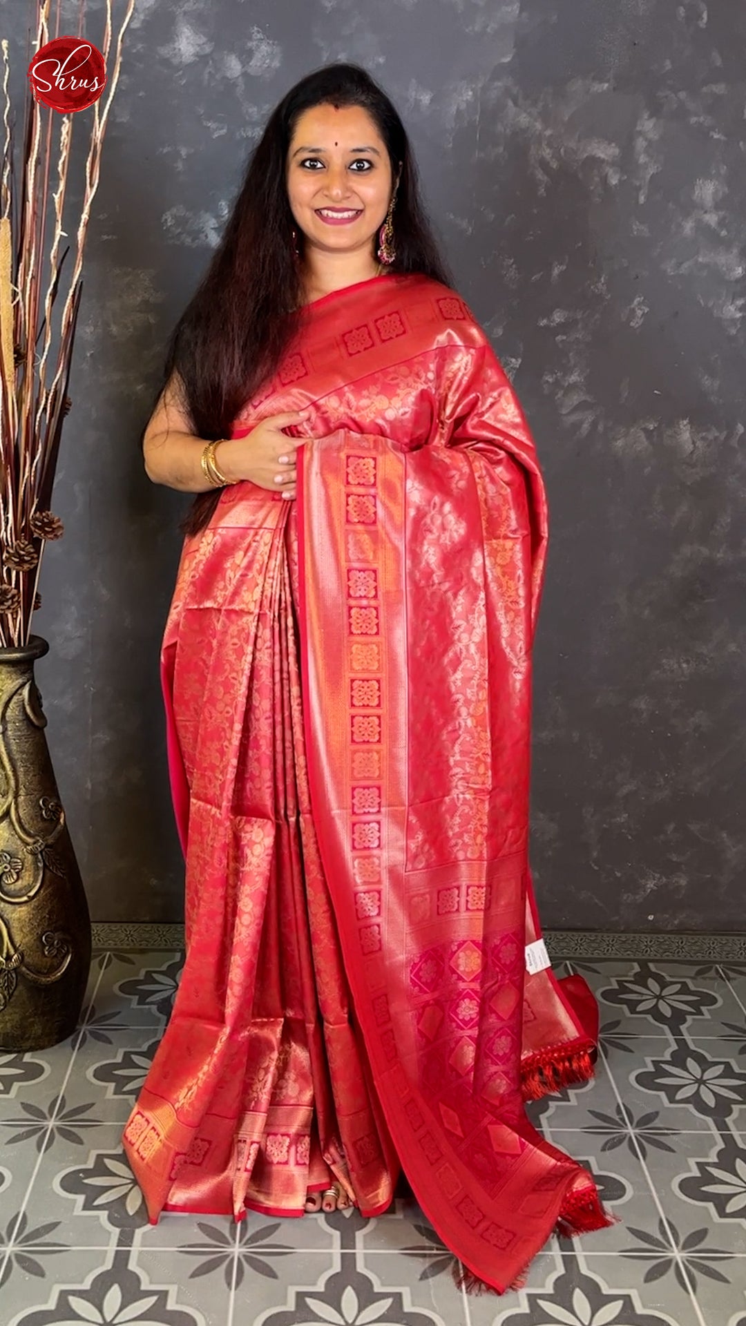 Rani Pink singletone - semi soft silk Saree - Shop on ShrusEternity.com