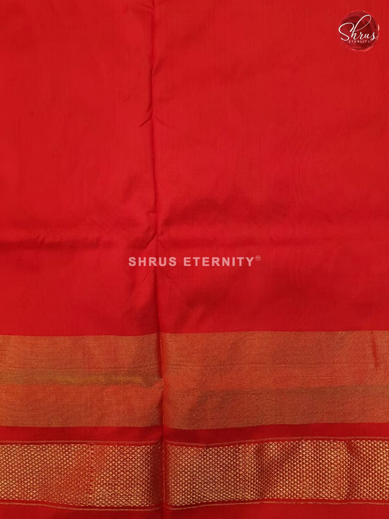 Red(Single Tone) - Ikkat Silk - Shop on ShrusEternity.com