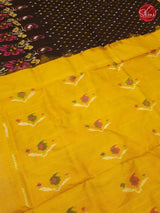 Black and Yellow - ikkat silk - Shop on ShrusEternity.com